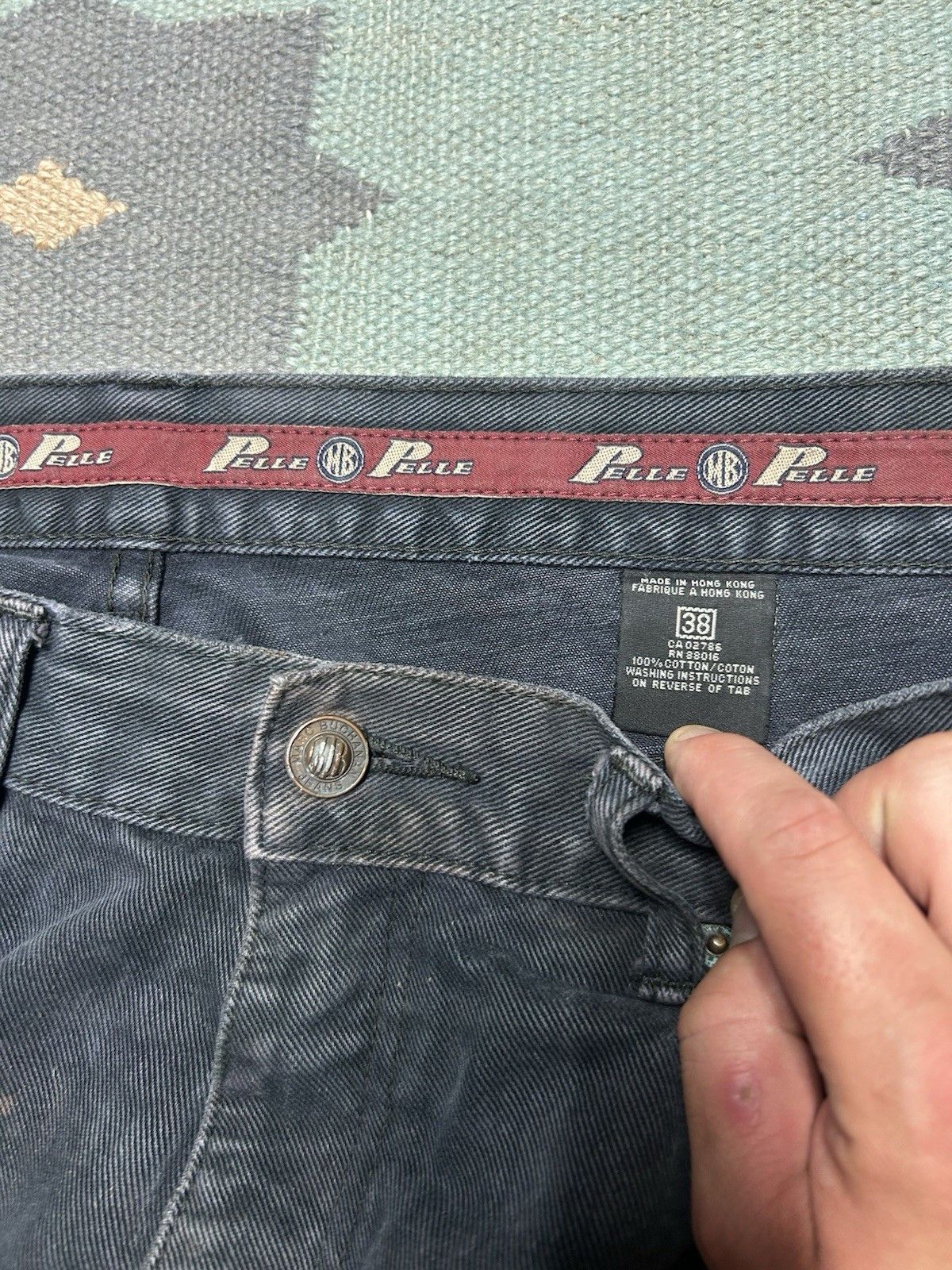 Vintage y2k baggy jeans pelle pelle faded goth grunge JNCO 38x34 Size US 38 / EU 54 - 11 Thumbnail