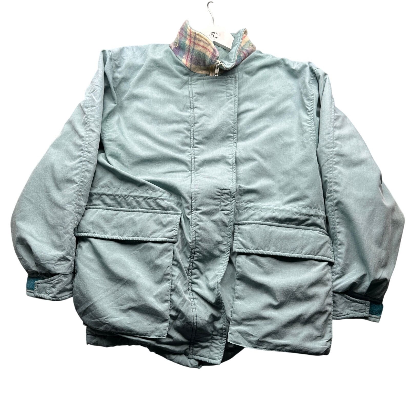 Woolrich Woolen Mills Vintage Woolrich Woman Flannel Plaid Parka Womens M Green Size M / US 6-8 / IT 42-44 - 1 Thumbnail
