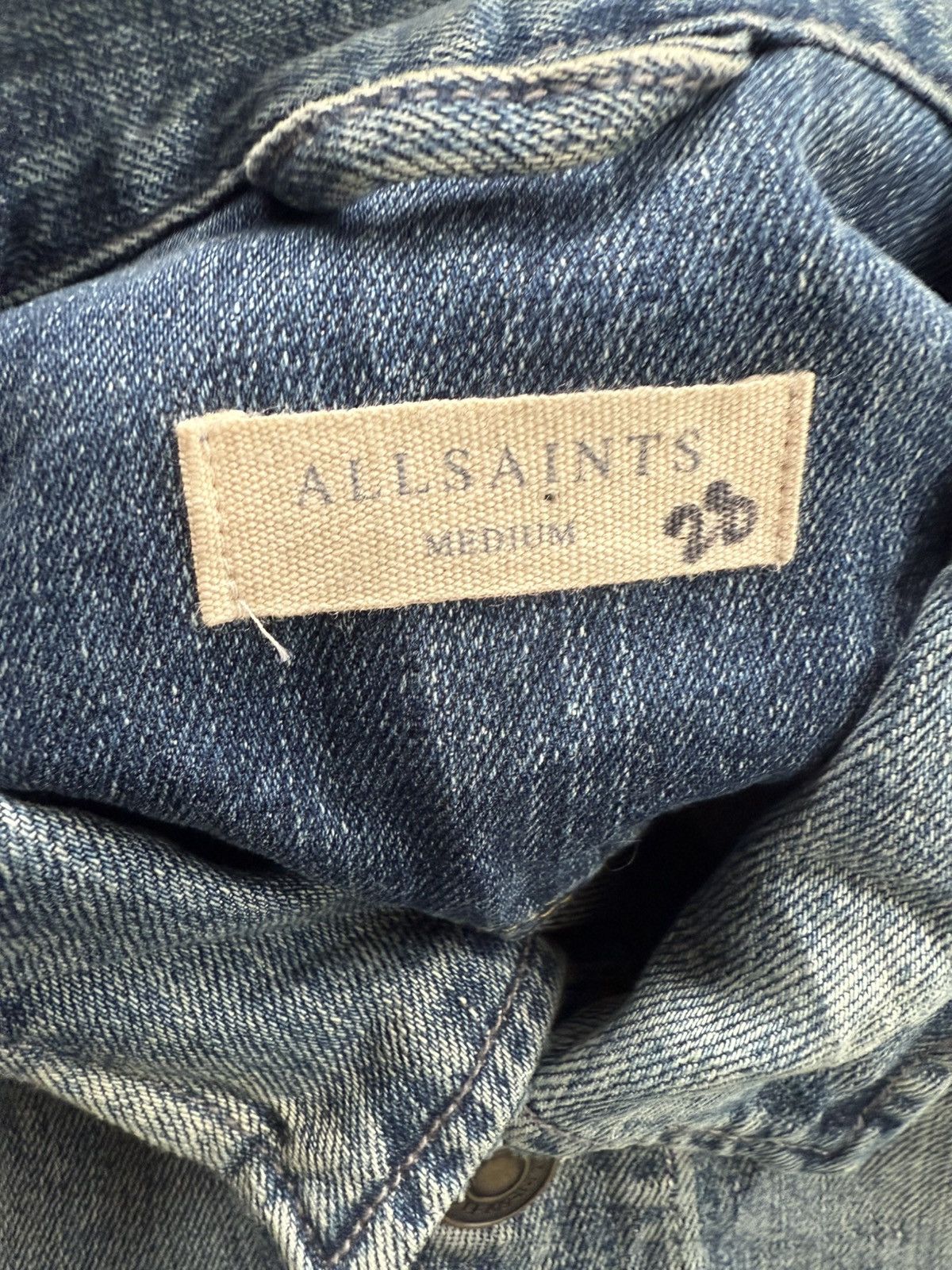 Allsaints Trucker Jacket Allsaints Type 3 Distressed Size US M / EU 48-50 / 2 - 15 Thumbnail