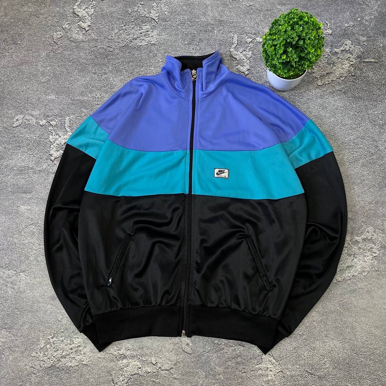 Nike Vintage 80s Nike Oregon Usa Track Jacket Men's Size M Full Size US M / EU 48-50 / 2 - 2 Thumbnail