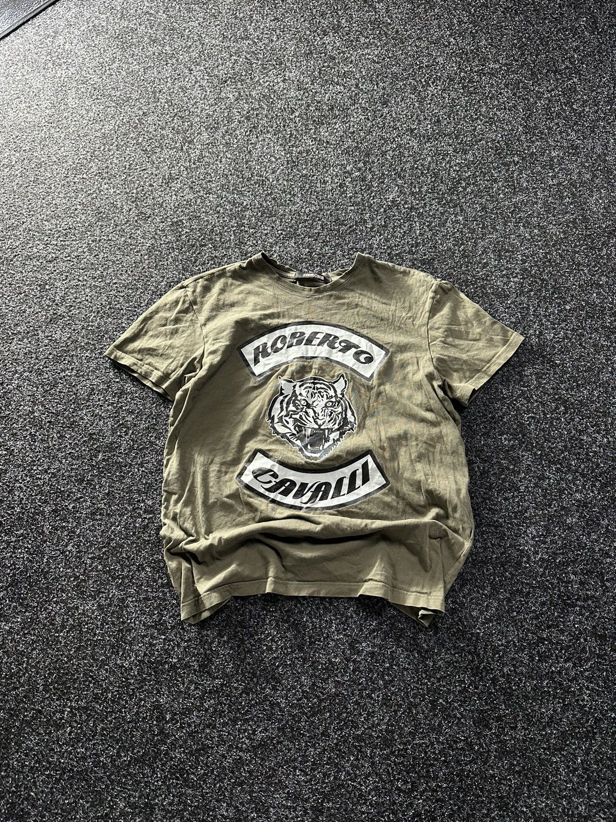 Just Cavalli × Roberto Cavalli 🚨Roberto Cavalli Big Logo T Shirt Just Cavalli Y2K Size US M / EU 48-50 / 2 - 1 Thumbnail
