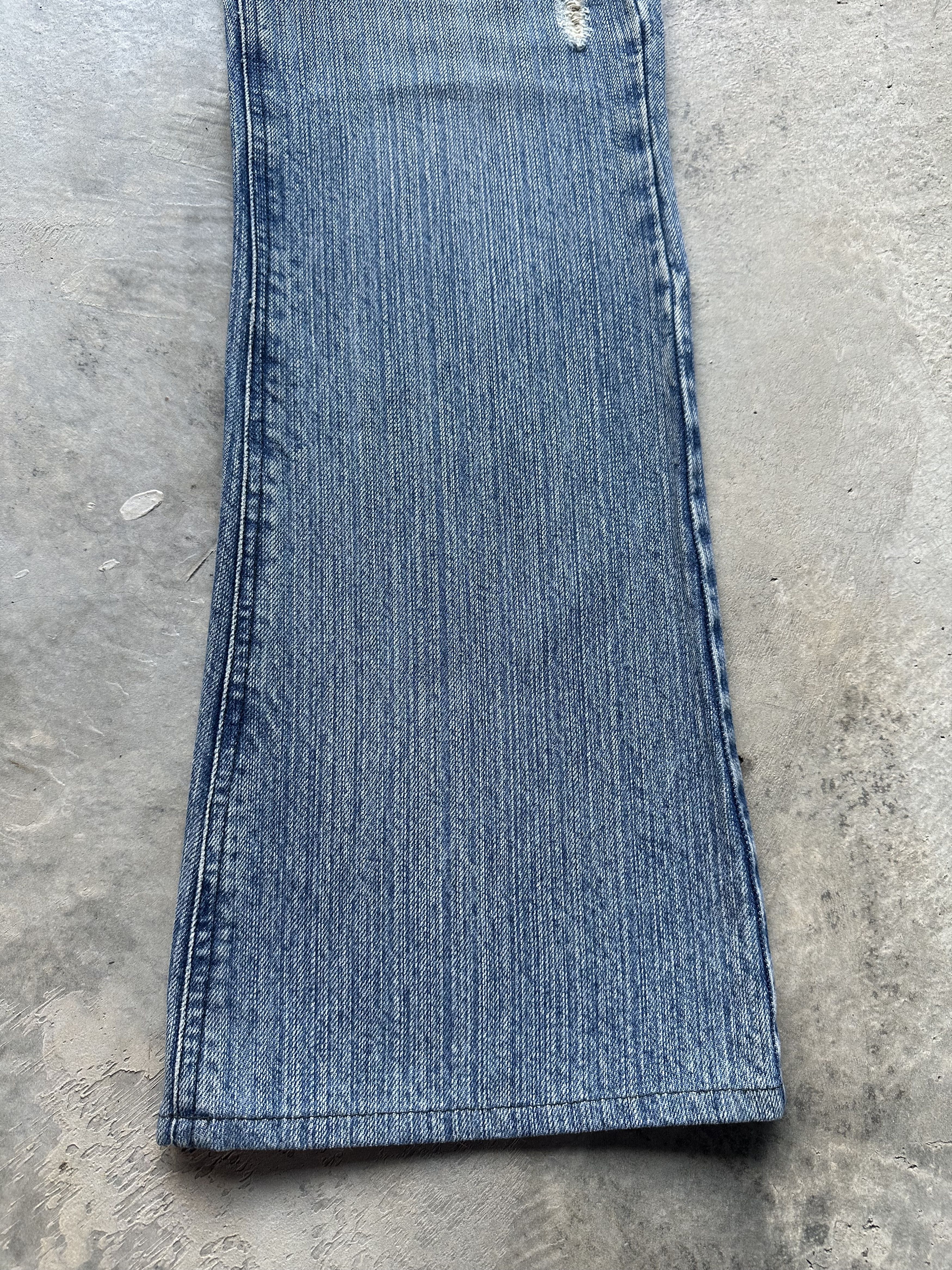 If Six Was Nine Differency by Rupert Edge Mud Paint Patchwork Denim Jeans Size US 30 / EU 46 - 11 Thumbnail