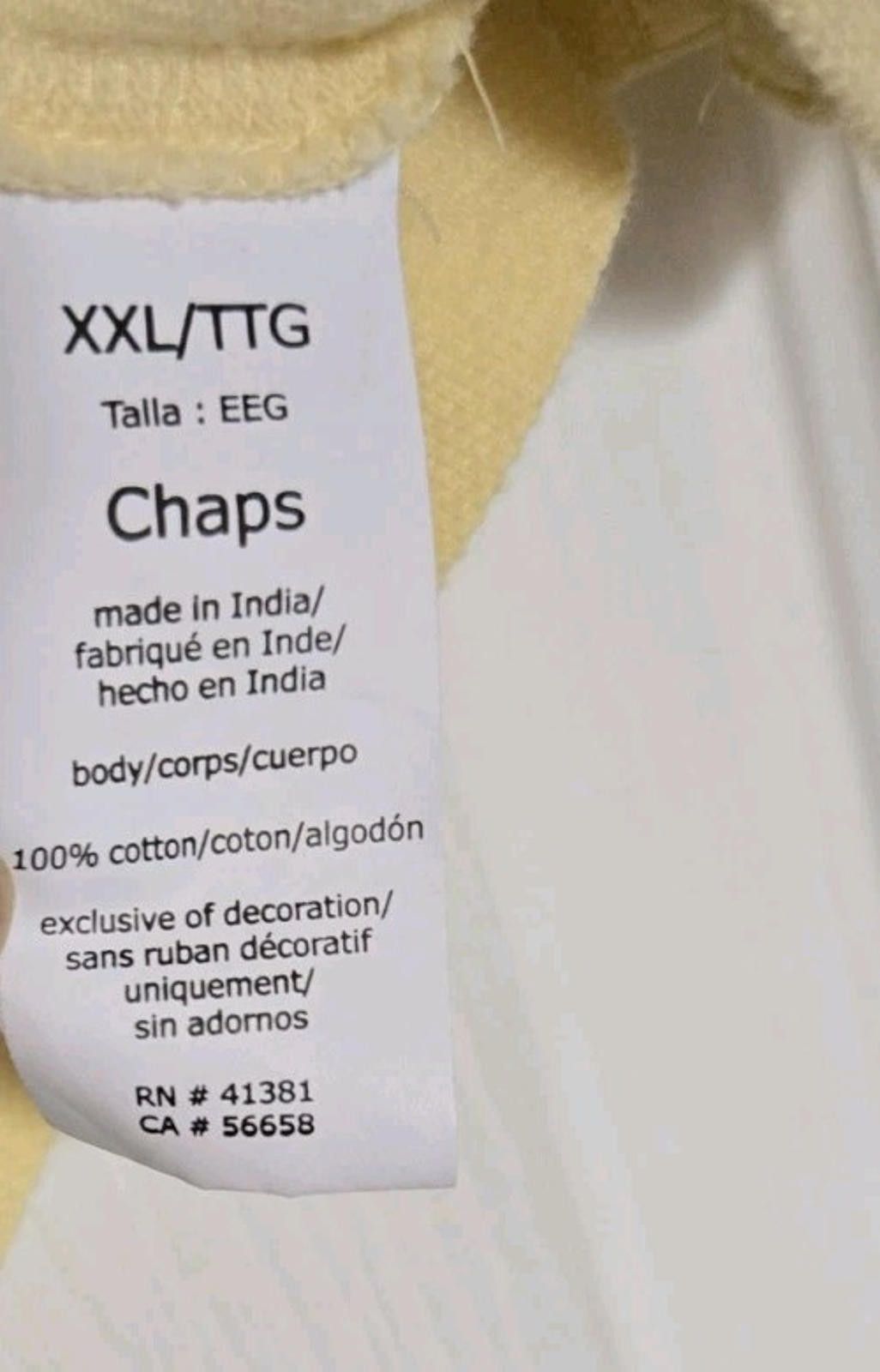 Chaps Chaps Golf Polo Shirt XXL 2X 2XL Pastel Yellow Blue Strip Size US XXL / EU 58 / 5 - 9 Thumbnail