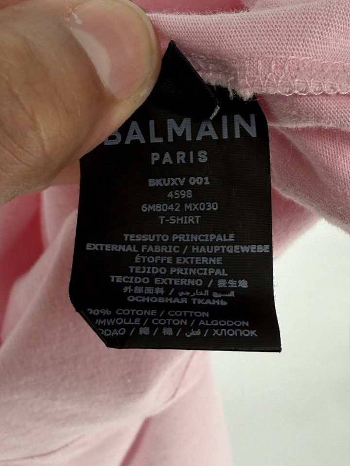 Balmain Balmain Paris Printed T Shirt Top Pink Sleeveless Size M Size M / US 6-8 / IT 42-44 - 9 Thumbnail