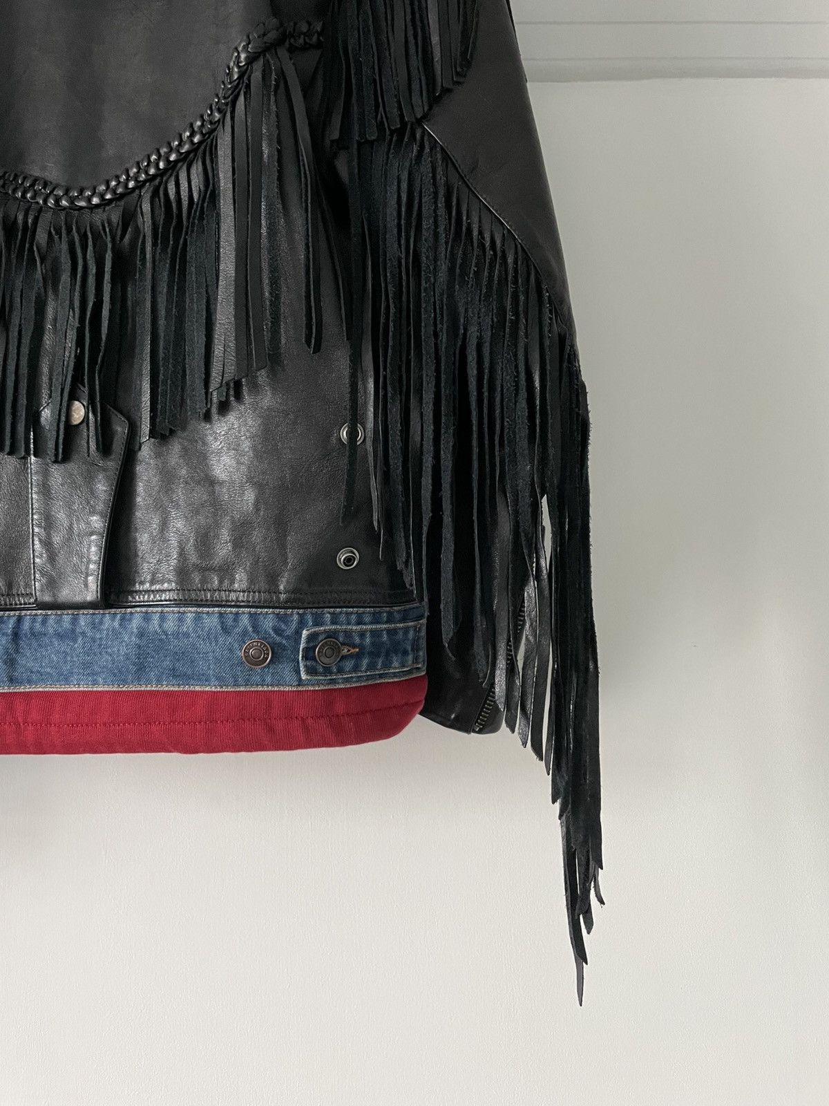 Balenciaga FW18 Layer Fringe Biker Jacket Size US M / EU 48-50 / 2 - 3 Thumbnail