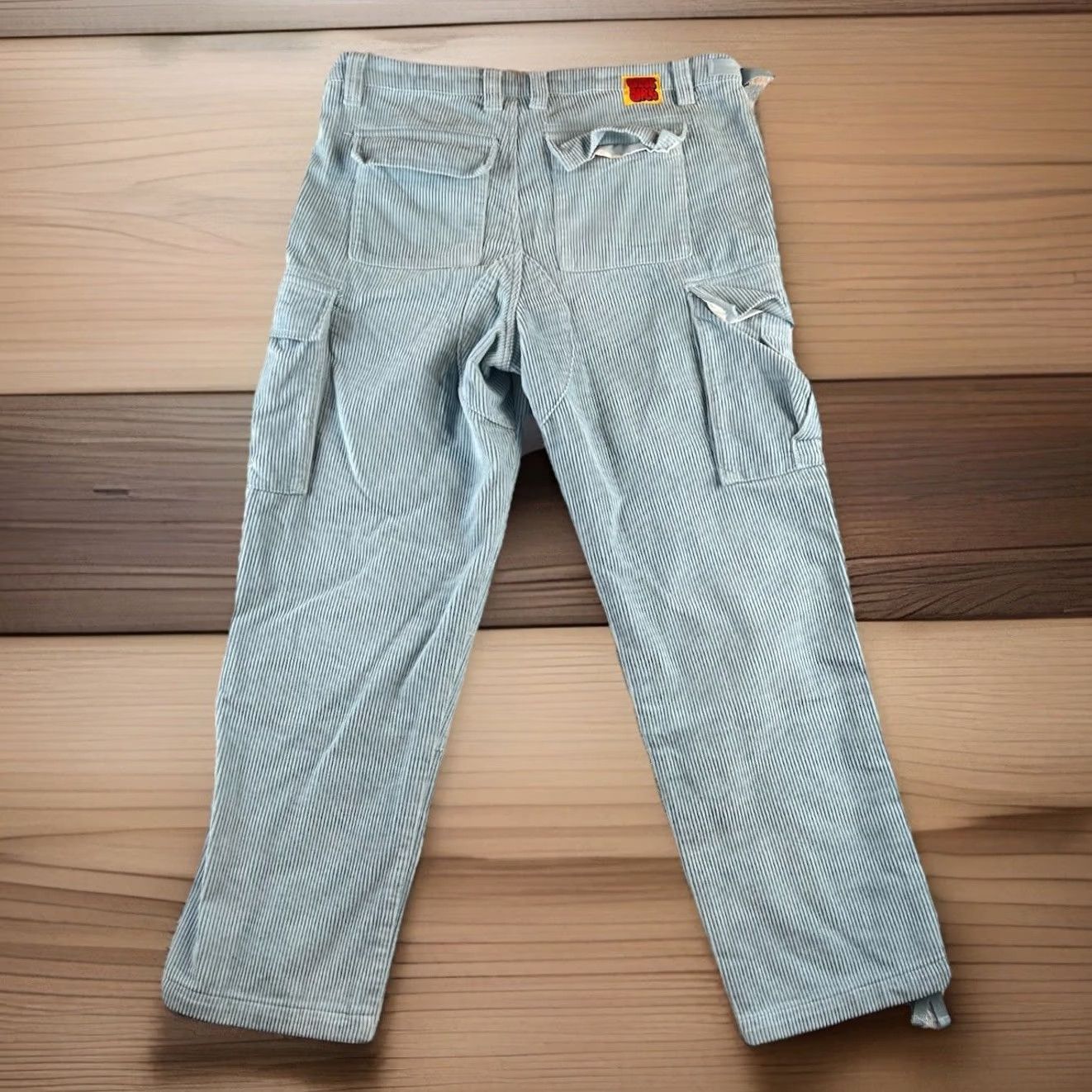 Empyre Empyre Corduroy Cargo Skate Pants Baggy Relaxed Fit Mens 32 (fits 36x30) Y2K Blue Corduroy Pants Mens 90s Baggy Casual Size US 32 / EU 48 - 2 Thumbnail