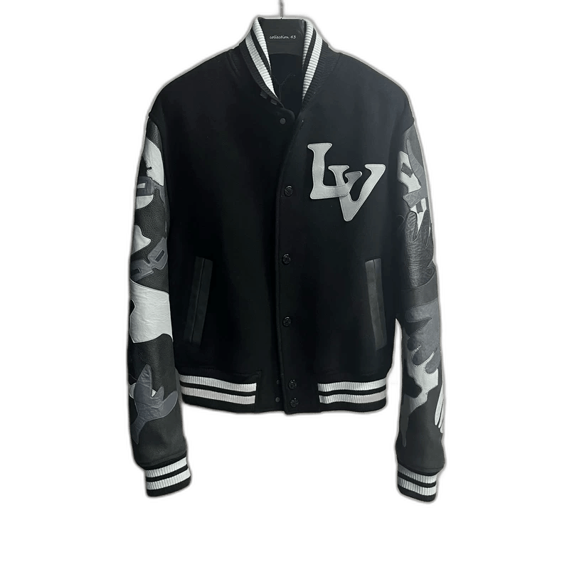 Louis Vuitton Louis Vuitton Black Camouflage Baseball Jacket Size US L / EU 52-54 / 3 - 1 Thumbnail