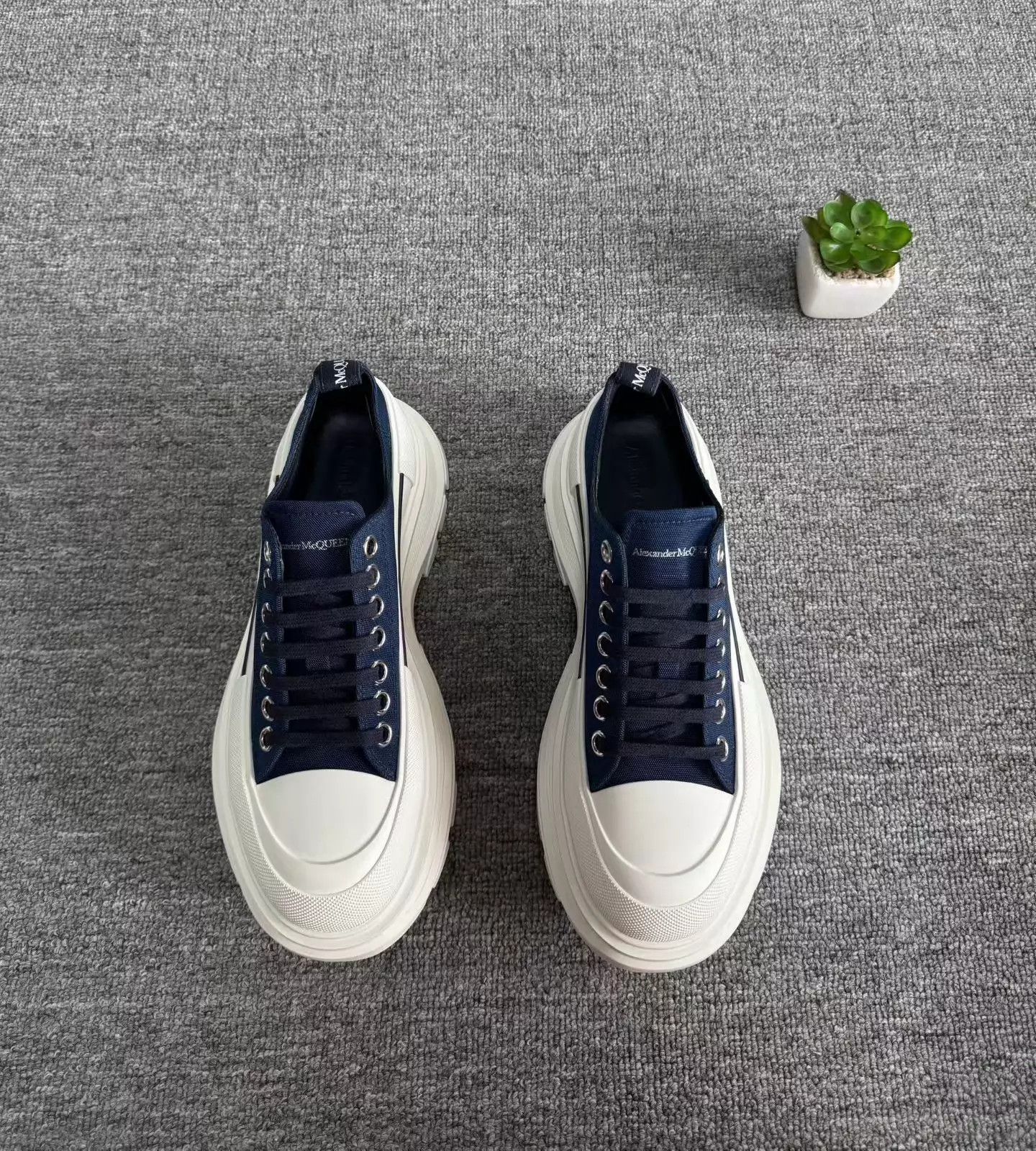 Alexander McQueen Alexander McQueen Martin Boots Navy Blue 39 Boxed New Size US 8.5 / IT 38.5 - 5 Thumbnail