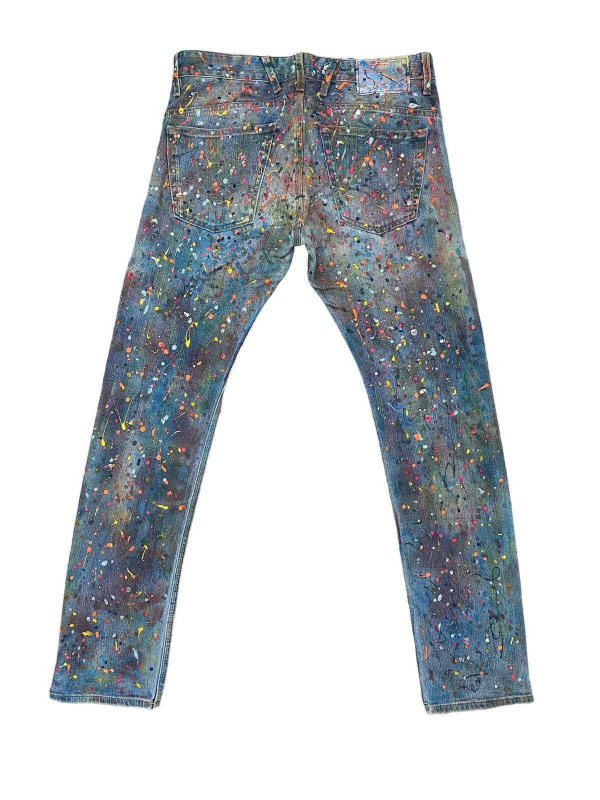 Replay REPLAY PAINTED DENIM DESIGN SKINNY TYPE JETO STYLE Size US 31 - 5 Thumbnail