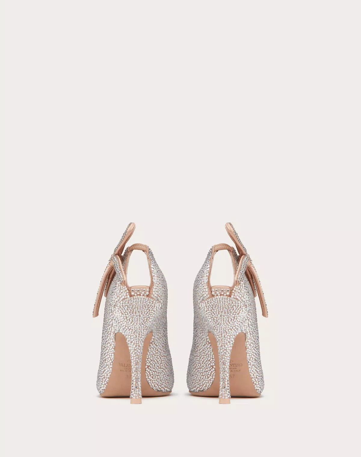 Valentino o1s1wg110426 Nite-Out 110mm Pumps with Crystals in Silver Size US 6.5 / IT 36.5 - 3 Thumbnail