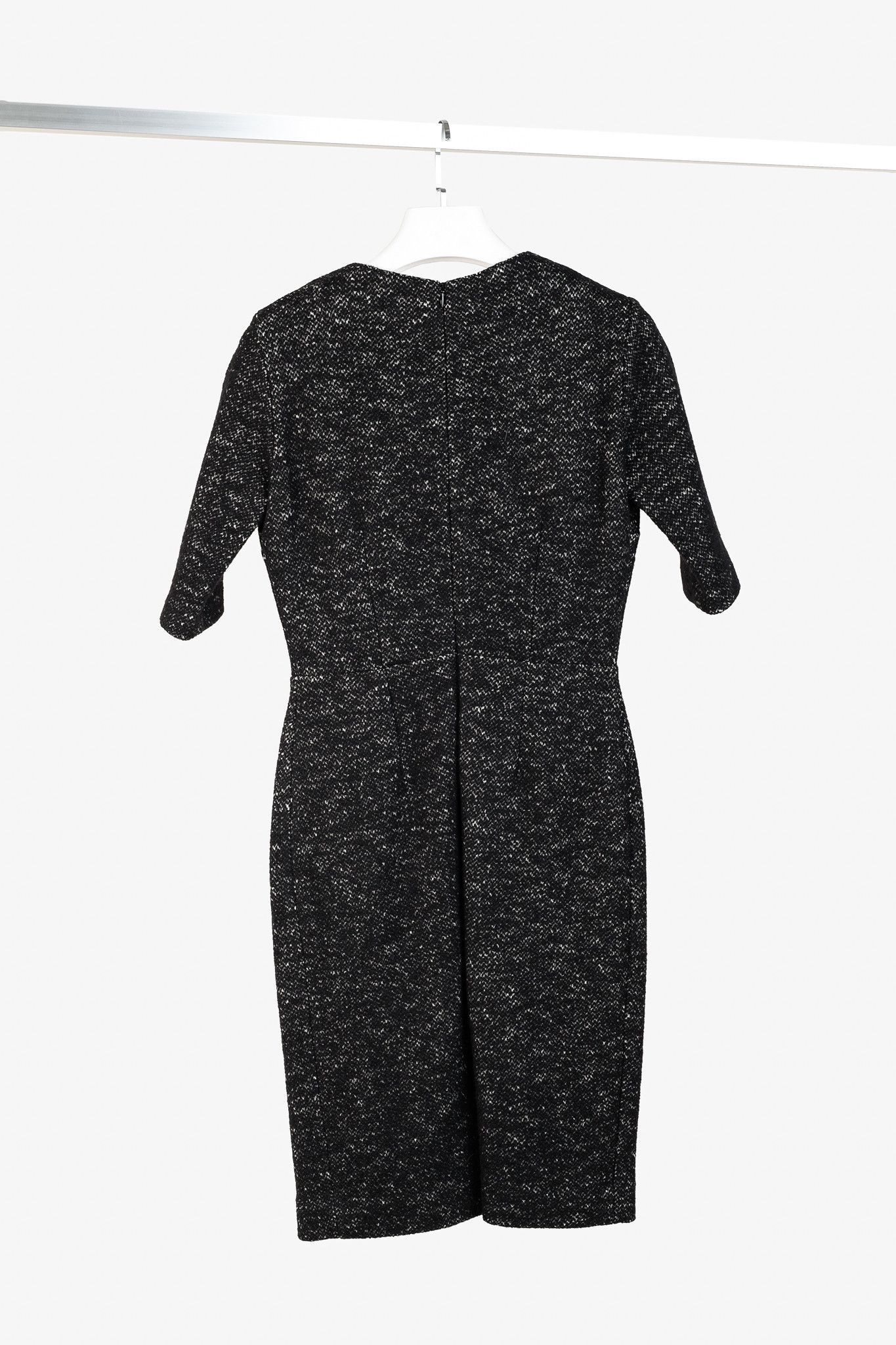 Etro Etro Black Wool Embroidered-Paisley-Bib Dress Size M / US 6-8 / IT 42-44 - 2 Thumbnail