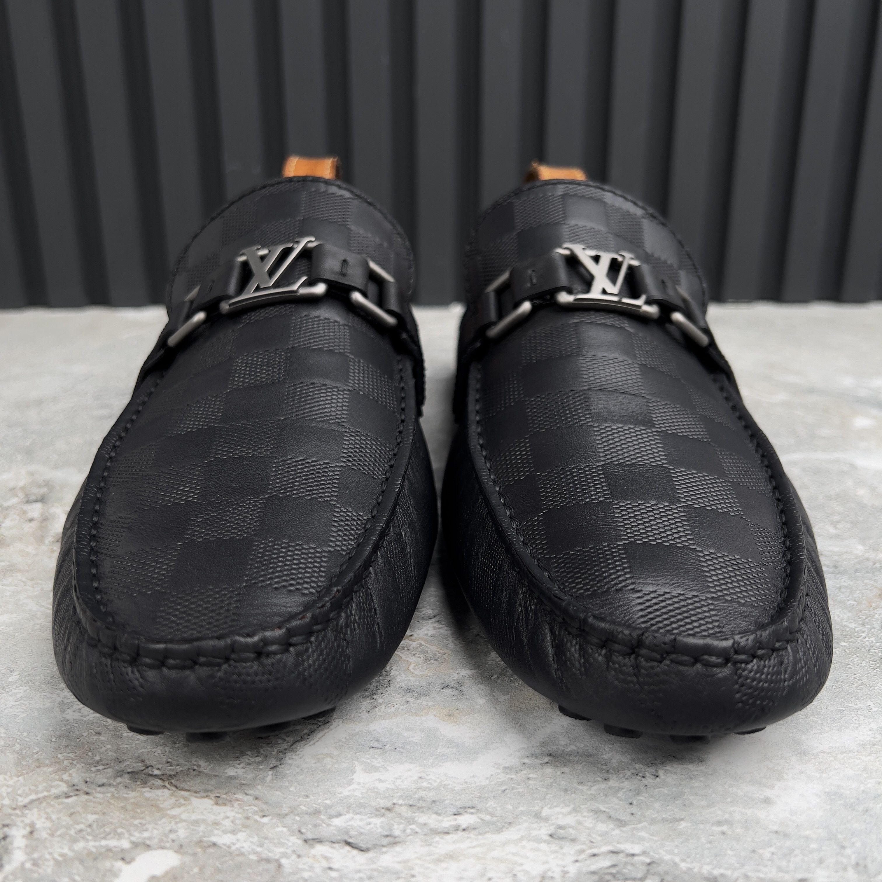 Louis Vuitton Hockenheim Damier Driving Moccasins Leather