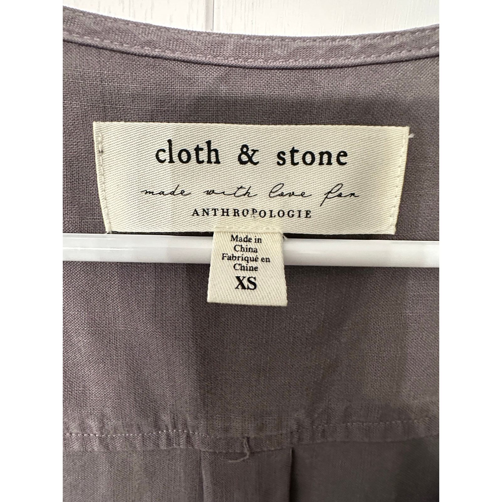 Anthropologie Anthropologie Cloth & Stone Gray Chambray Jumpsuit sz XS Size 25" / US 0 / IT 36 - 2 Thumbnail