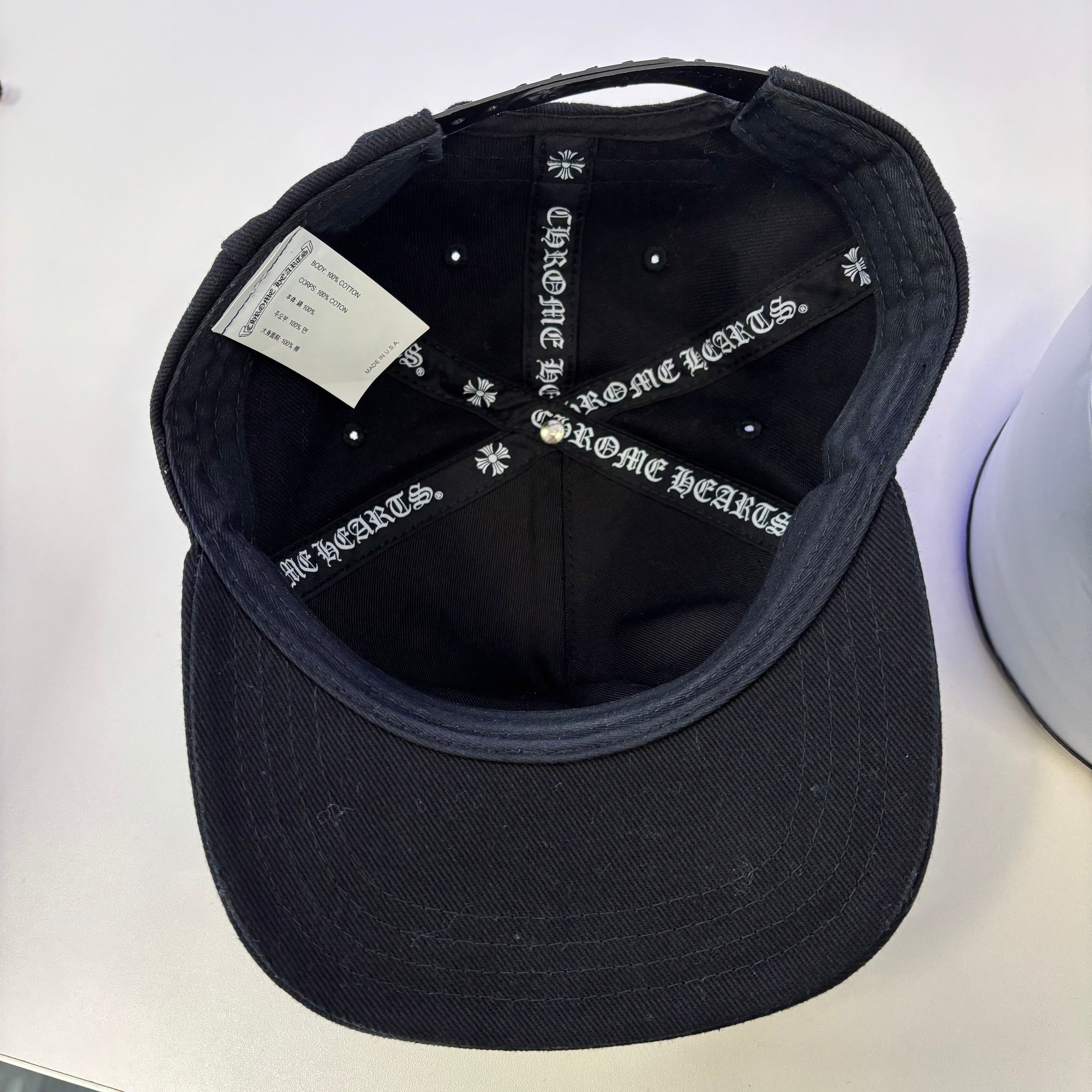 Chrome Hearts Chrome Hearts Embroidered Cross Scroll Hat Size ONE SIZE - 5 Thumbnail