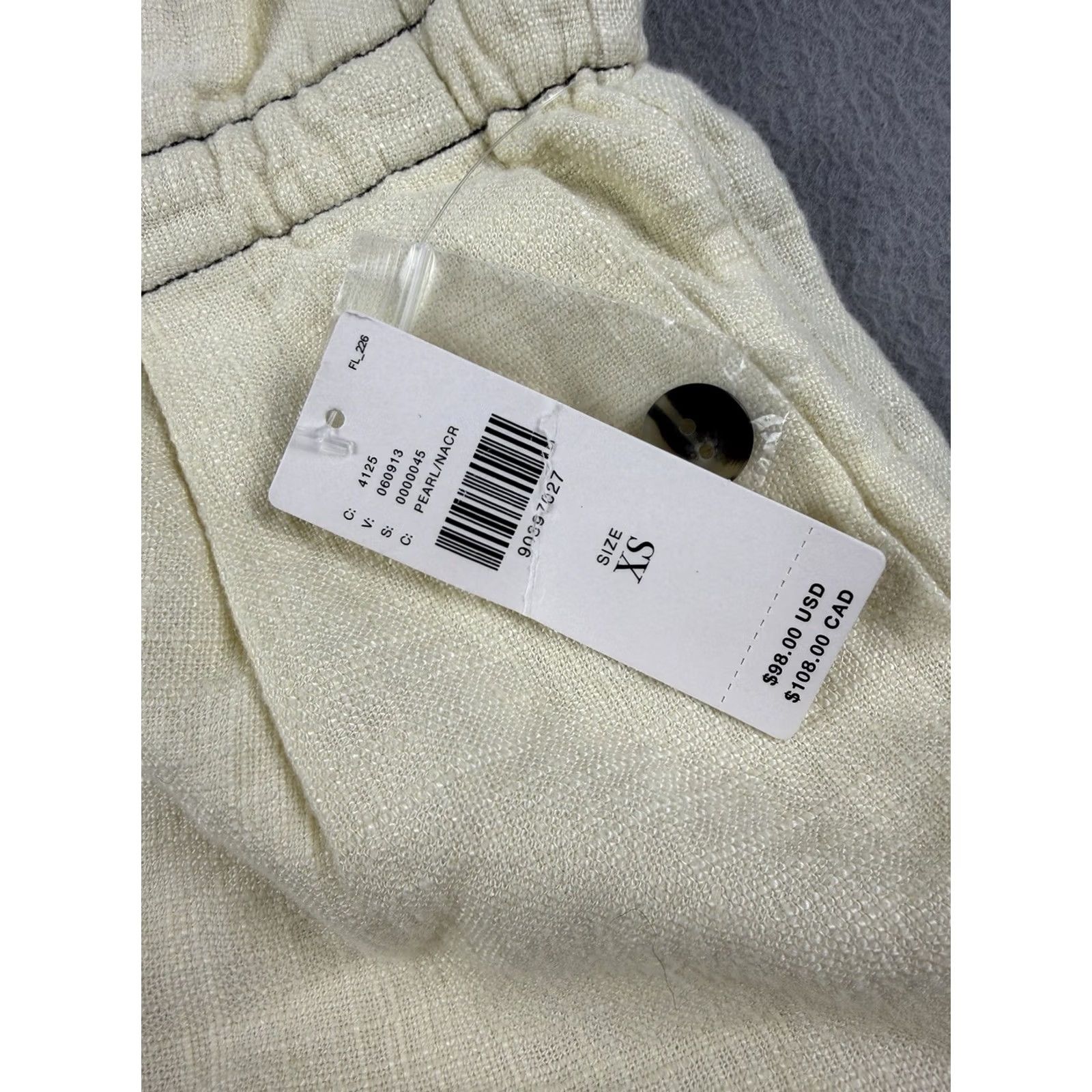Anthropologie Anthropologie Shorts Women XS Pearl White Belted Lined Blend NEW Size 26" / US 2 / IT 38 - 5 Thumbnail