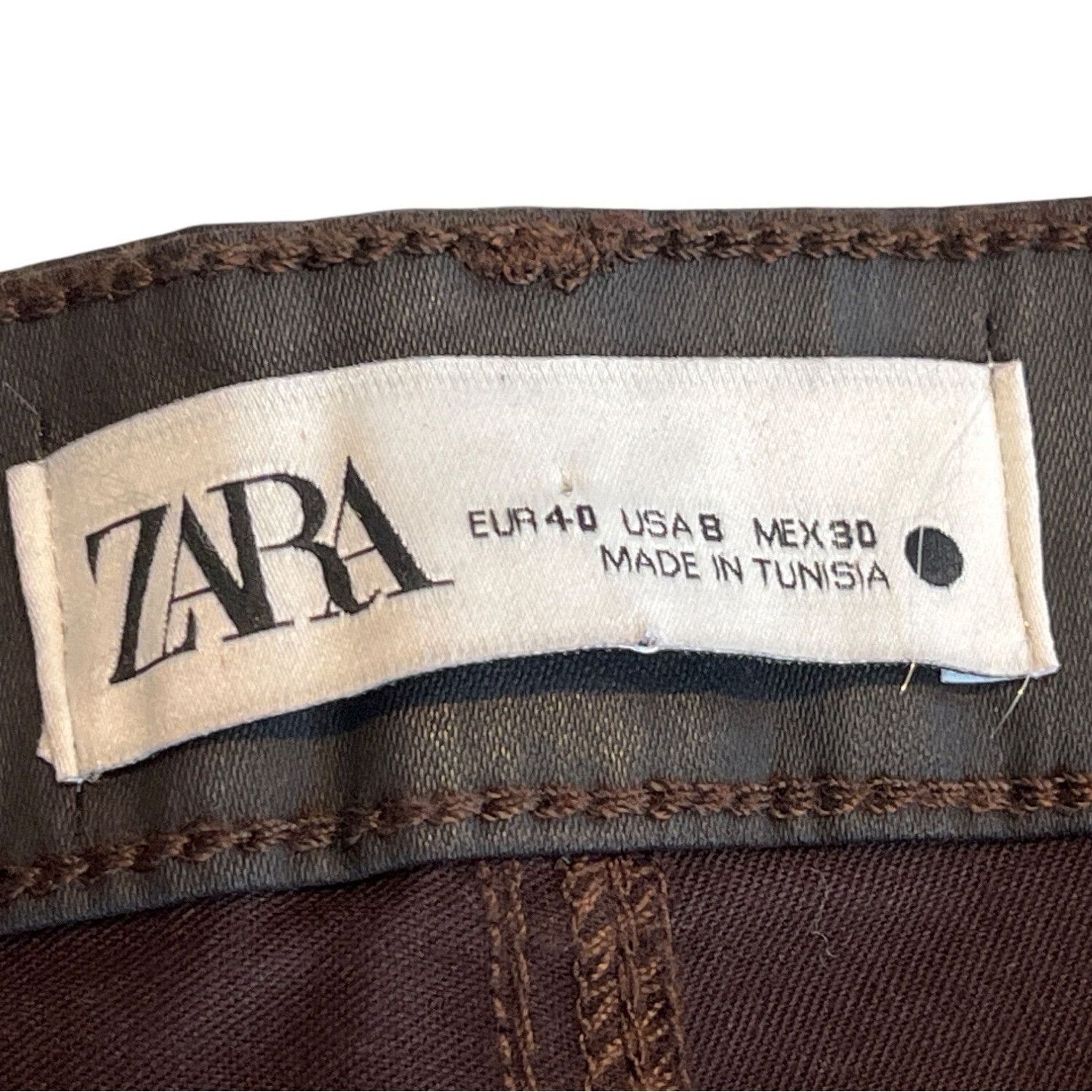 Zara Zara Womens Dreed Flare Pants Size 8 Black 76g Size 30" / US 8 / IT 44 - 5 Thumbnail