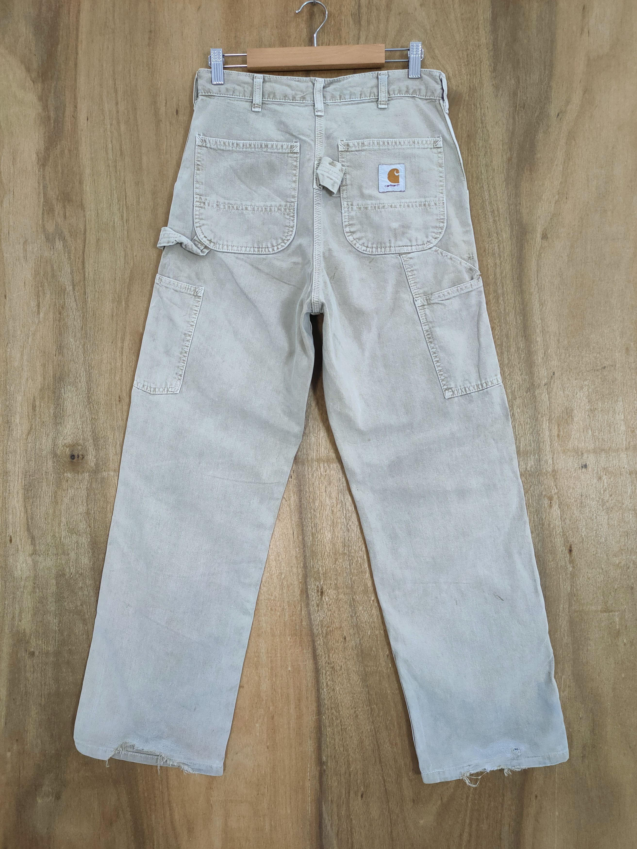 Carhartt × Vintage CARHARTT FADED DISTRESSED CARGO PANTS Size US 29 - 1 Thumbnail