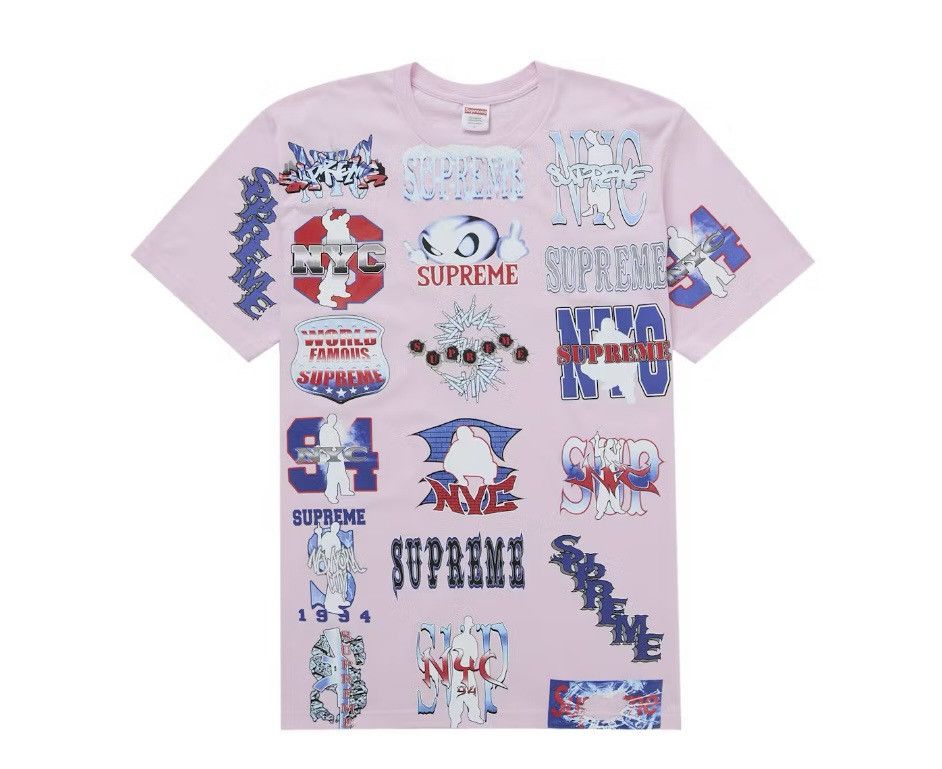 Supreme Supreme Flash Tee Pink Size US L / EU 52-54 / 3 - 1 Thumbnail
