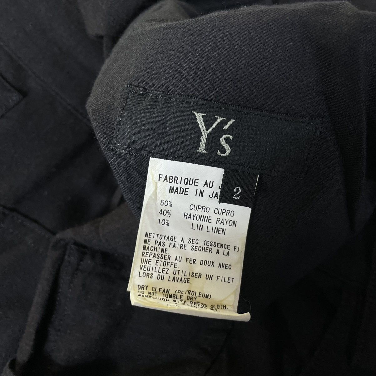 Y's Y’s -YOHJI YAMAMOTO CINCH BACK PANTS Size US 32 / EU 48 - 5 Thumbnail