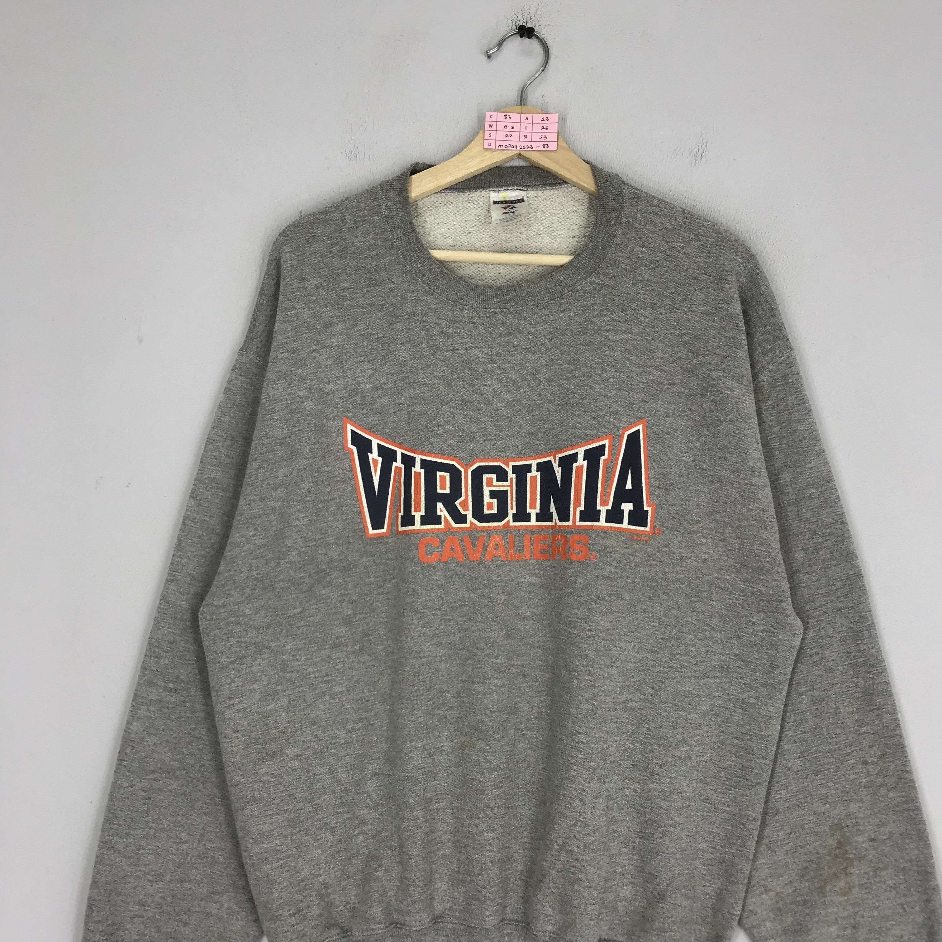 NCAA Vintage Y2K Virginia Cavaliers Ncaa Sweatshirt - 83 Size US L / EU 52-54 / 3 - 2 Thumbnail