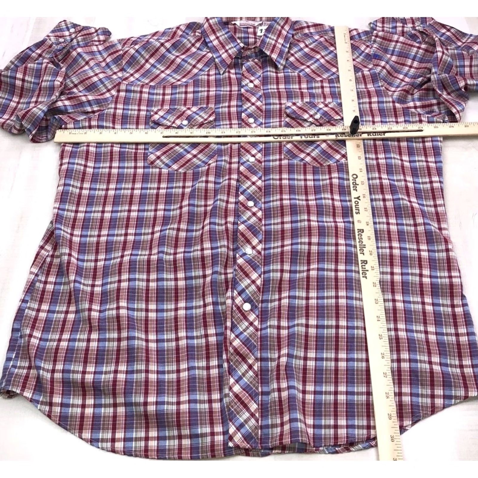 Vintage VINTAGE Montgomery Ward Western Workwear Pearl Snap Shirt XL Rockabilly Size US XL / EU 56 / 4 - 6 Thumbnail