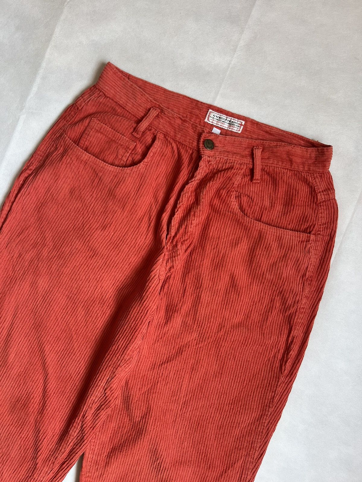 Georges Marciano Guess by Georges Marciano Orange Corduroy Statement Pants Size US 28 / EU 44 - 3 Thumbnail