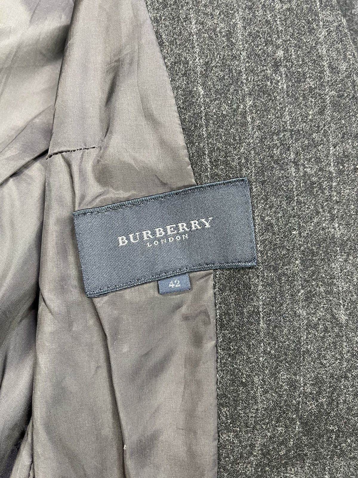 Burberry Burberry London Single Button Monogram Pinstripes Size M / US 6-8 / IT 42-44 - 11 Thumbnail