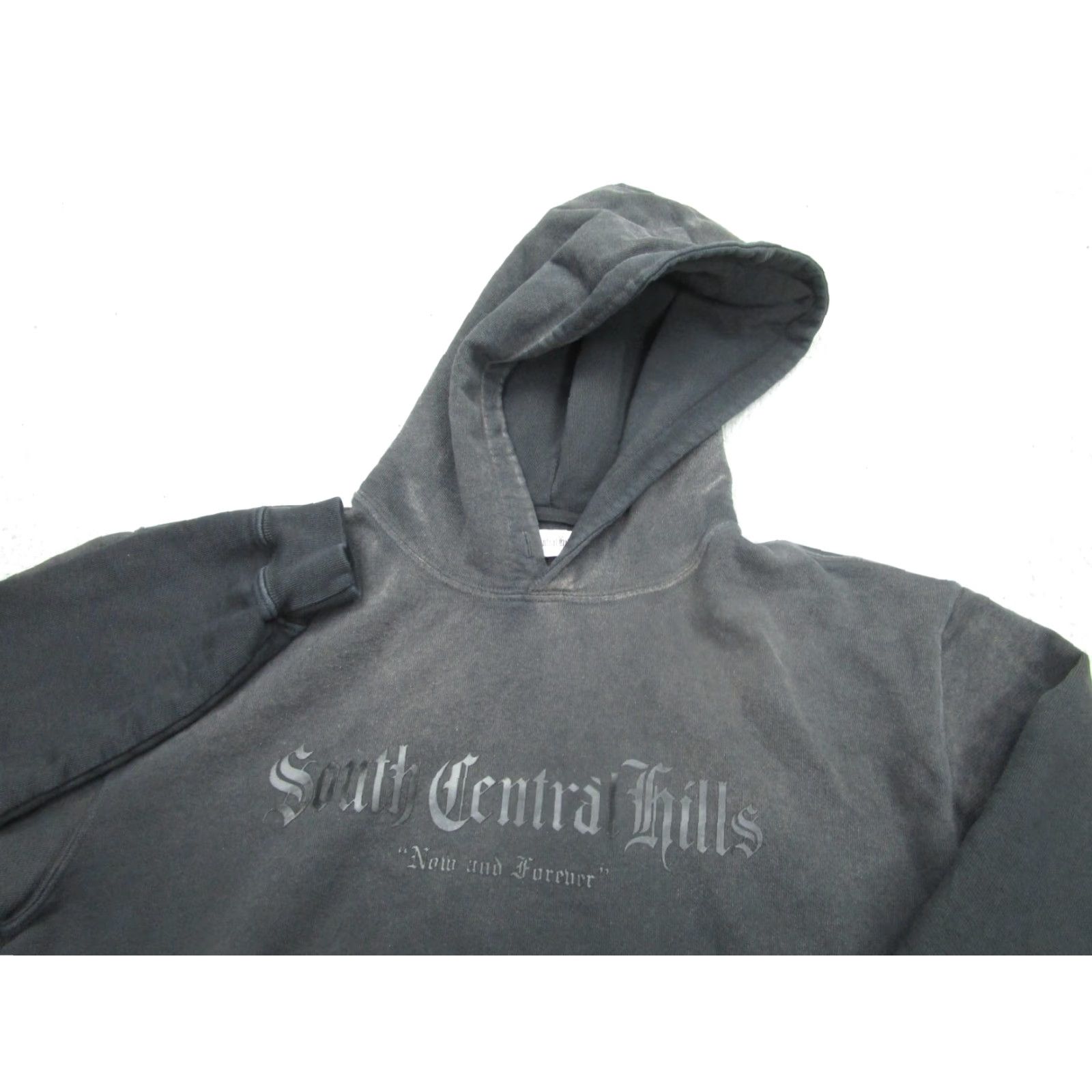 Vintage Black Mens Regular Fit Oversized Hoodie Sweatshirt Fleece Pullover S Black Size US S / EU 44-46 / 1 - 3 Thumbnail