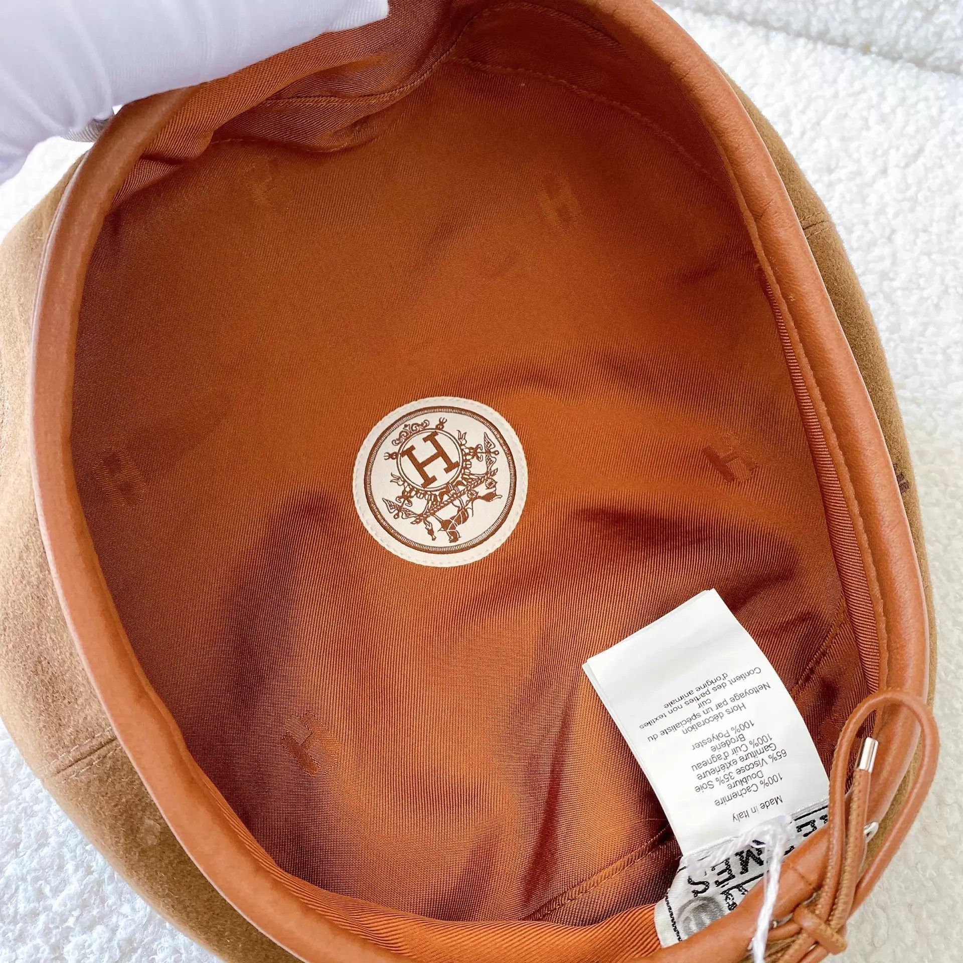 Hermes Hermes Embroidered Cashmere Beret Women's NWT 56 Size ONE SIZE - 9 Thumbnail