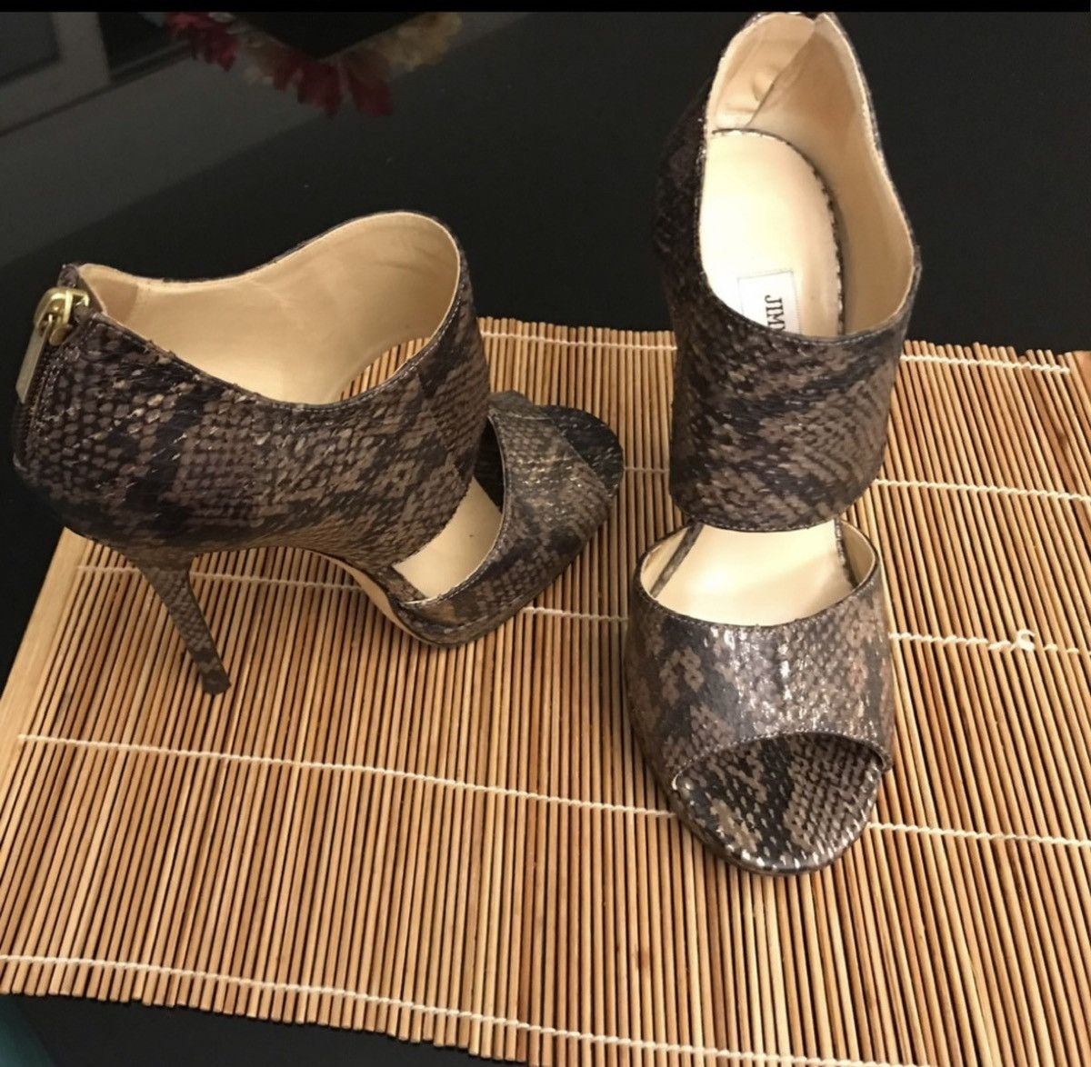Jimmy Choo JIMMY CHOO Private Multicolor Python Leather Embossed Size US 9 / IT 39 - 2 Thumbnail