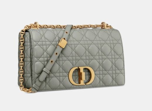 Dior o1w1db11024Size: OS / Large Caro Bag in Stone Grey Size ONE SIZE - 1 Thumbnail