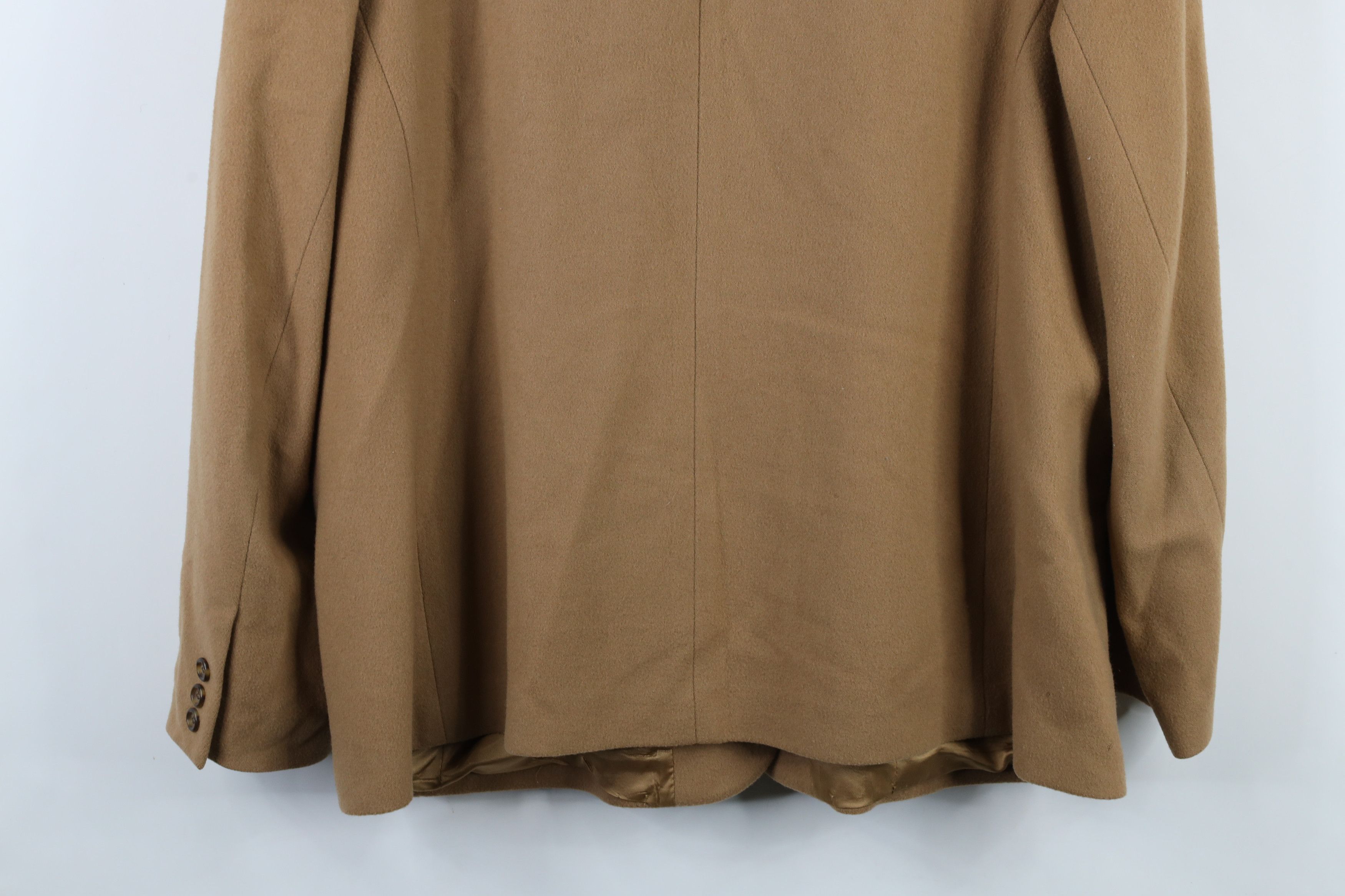 L.L. Bean × Vintage Vintage 90s LL Bean 3 Button Blazer Jacket Beige Tan Size 3XL / US 20-22 - 18 Thumbnail