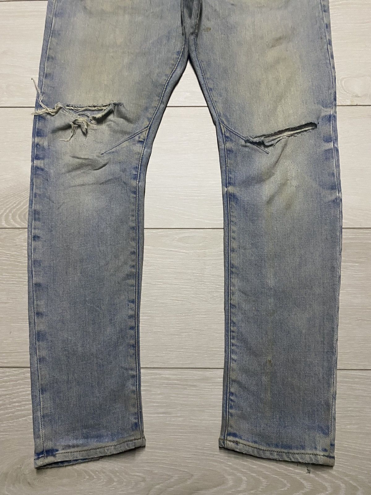 Raw State G Star Raw Multi Pocket Dirty Distressed Skinny Jeans Size US 31 - 5 Thumbnail