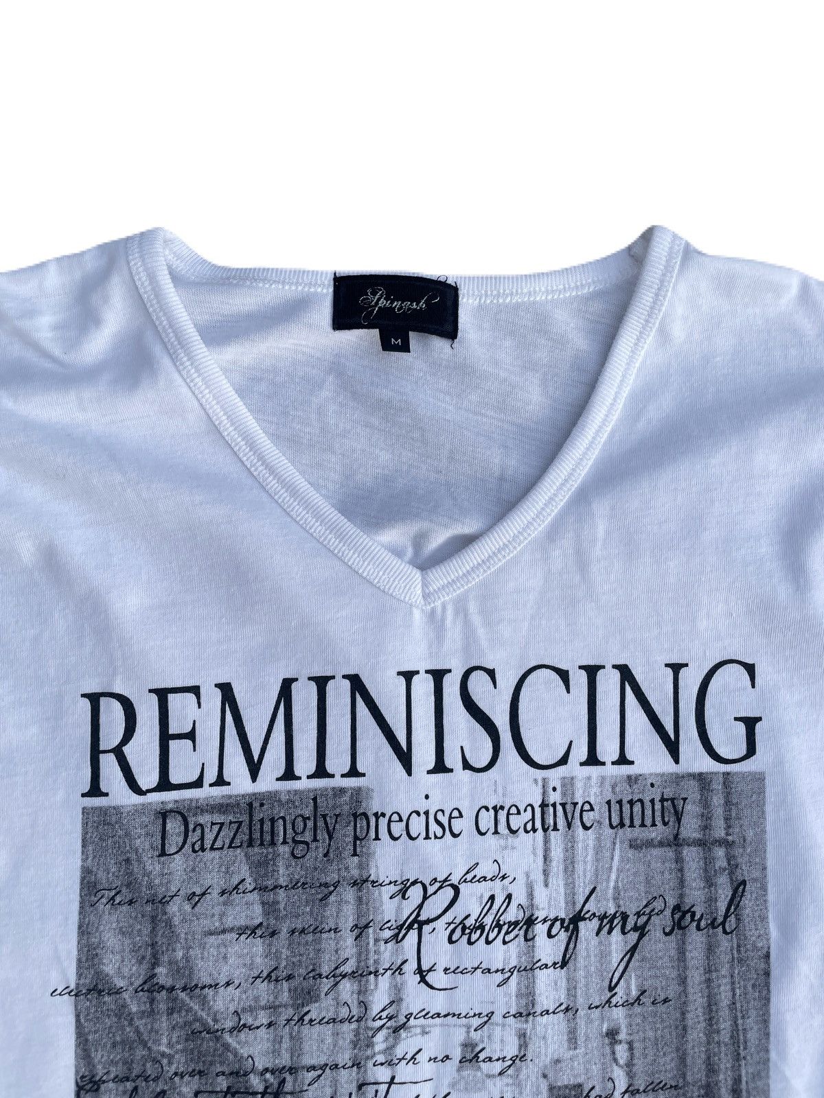 If Six Was Nine 2000s Japanese archive Vkei Poem V-Neck Long Sleeve Tee Size US XS / EU 42 / 0 - 5 Thumbnail