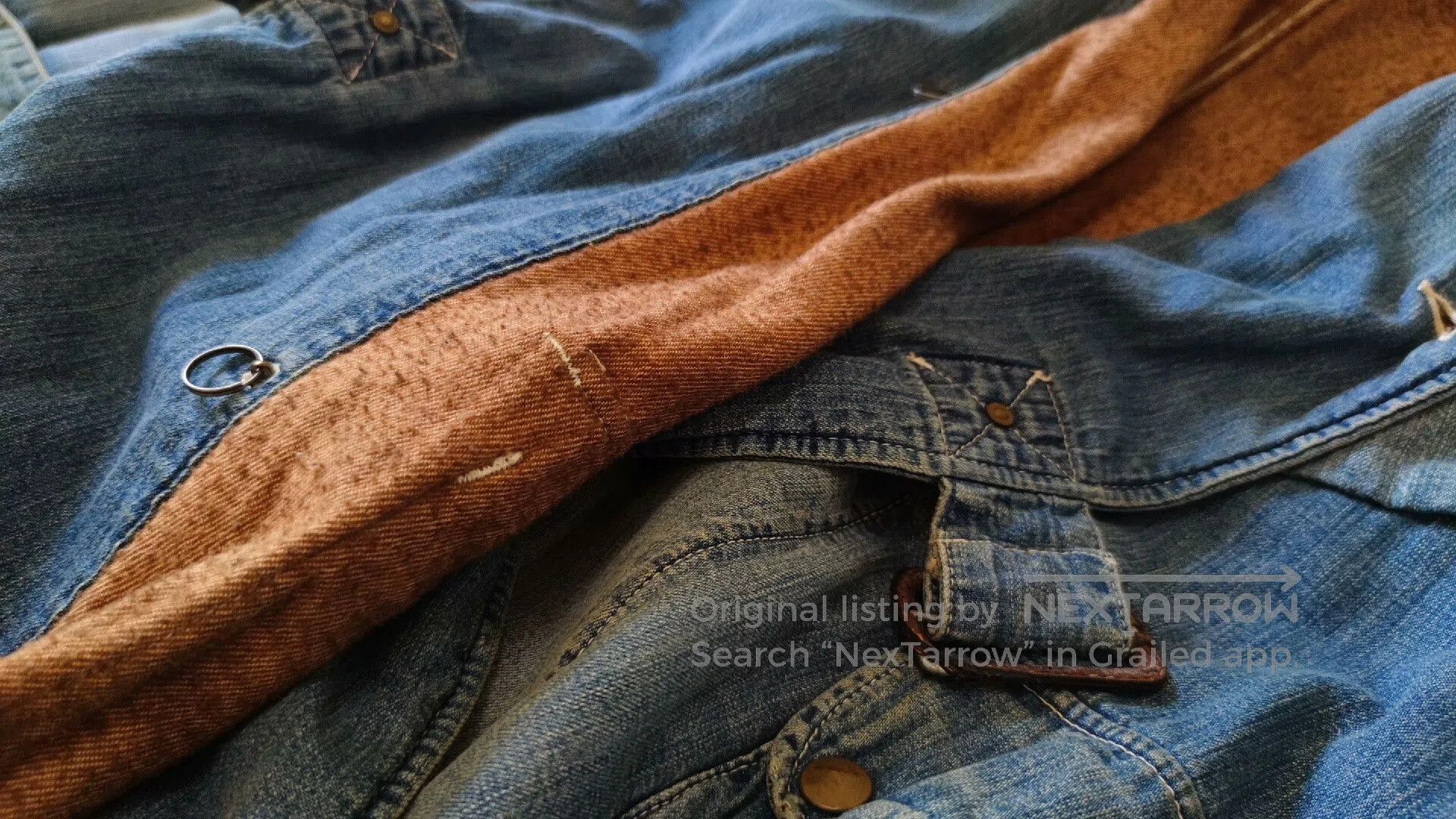 ANACHRONORM Vintage Anachronorm Denim Wool Coat. Size US M / EU 48-50 / 2 - 7 Thumbnail