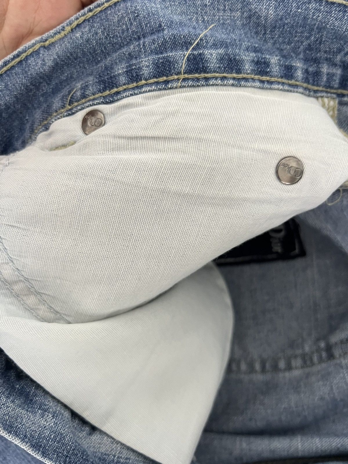 Dior × Vintage Vintage 90’s Christian Dior Paris Blue Washed Jeans Shorts S Size US 28 / EU 44 - 23 Thumbnail