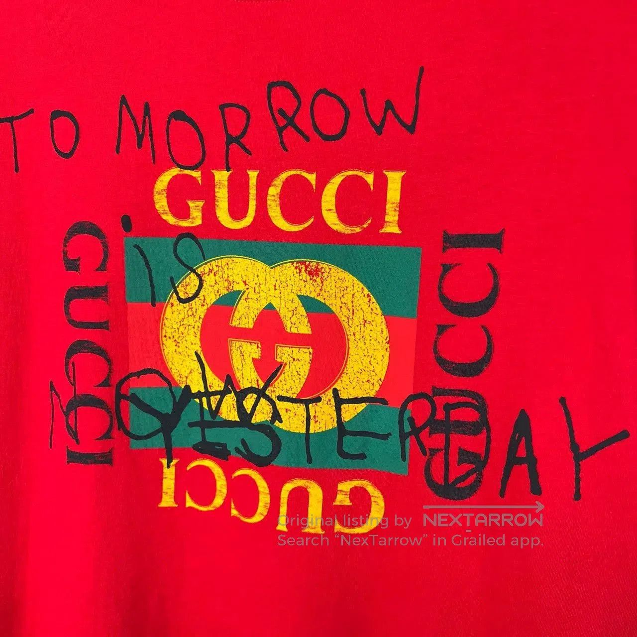 Gucci Gucci Square Graffiti Letter Short Sleeve. Size XS / US 0-2 / IT 36-38 - 5 Thumbnail