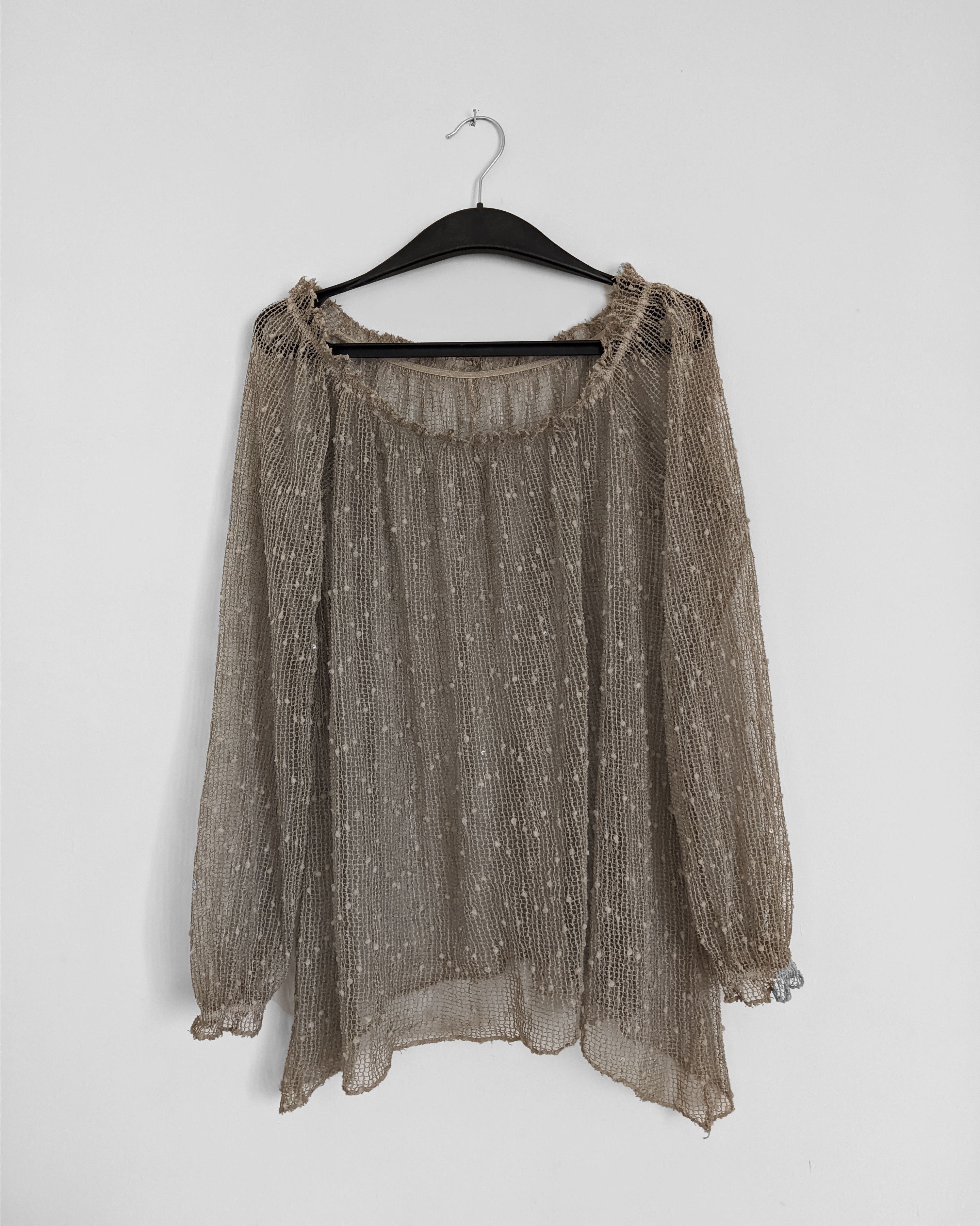 Vintage Vintage mesh long sleeve gothic y2k Size ONE SIZE - 7 Thumbnail