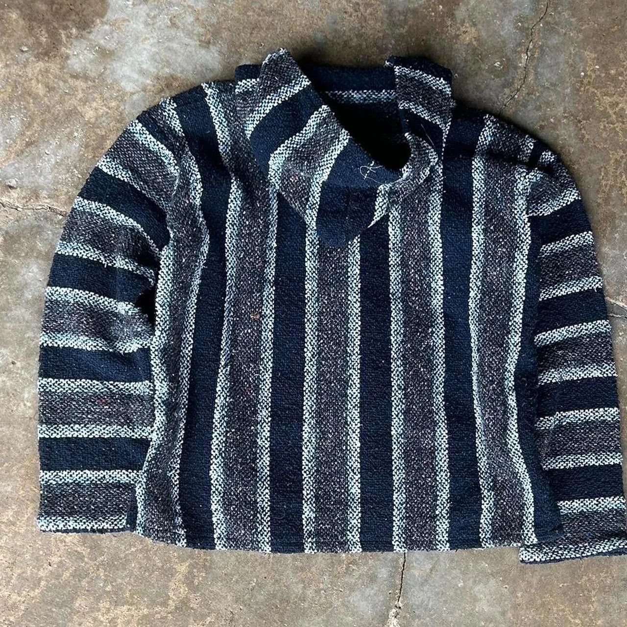 Other Vintage 1990s Baja Joe Striped Baja Hoodie Size US S / EU 44-46 / 1 - 2 Thumbnail