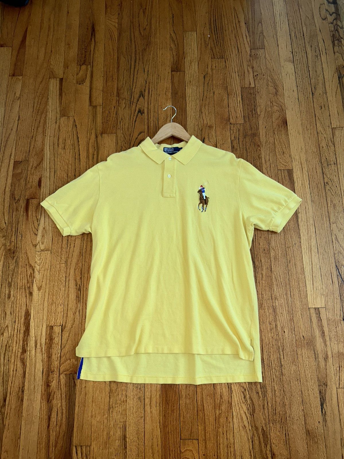 Polo Ralph Lauren Vintage yellow big pony polo button up shirt Size US XL / EU 56 / 4 - 1 Thumbnail