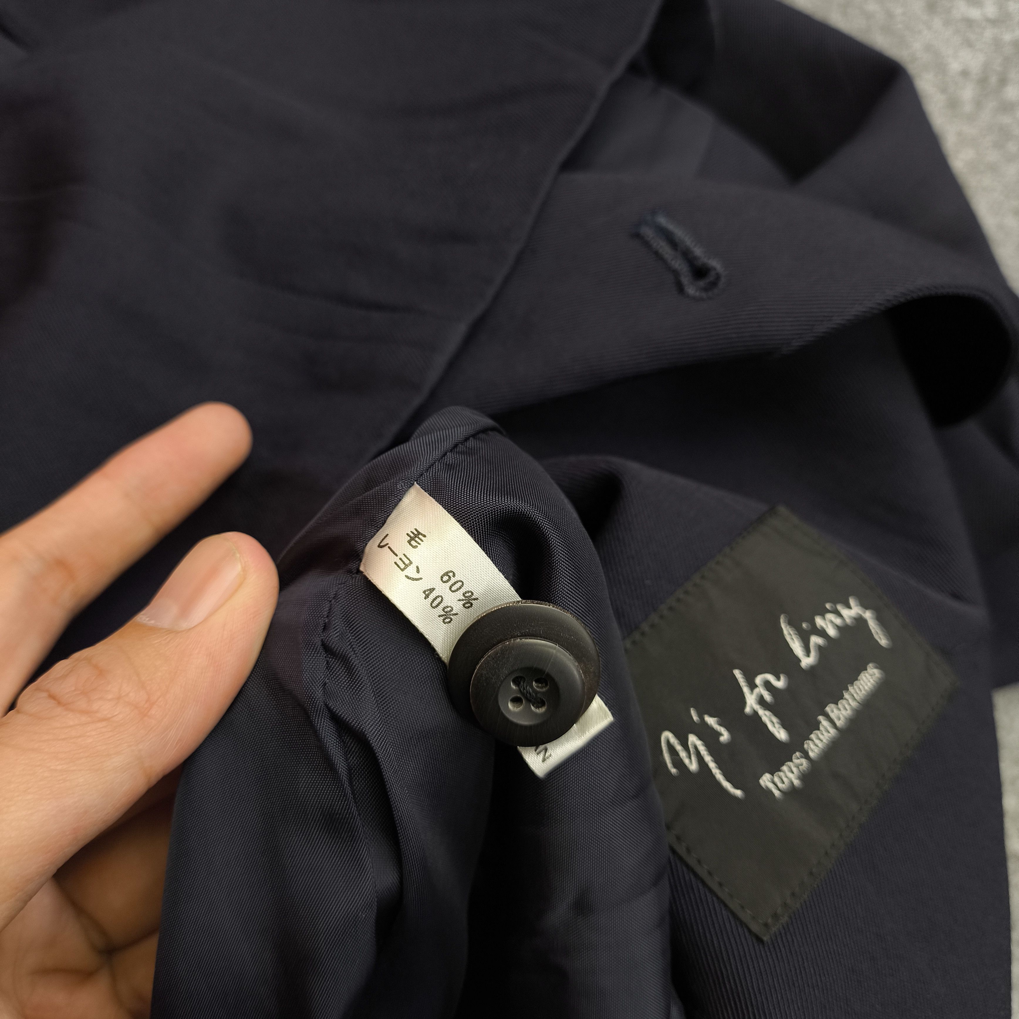 Yohji Yamamoto Yohji yamamoto y's for living blazer suits jacket Size 50R - 4 Thumbnail