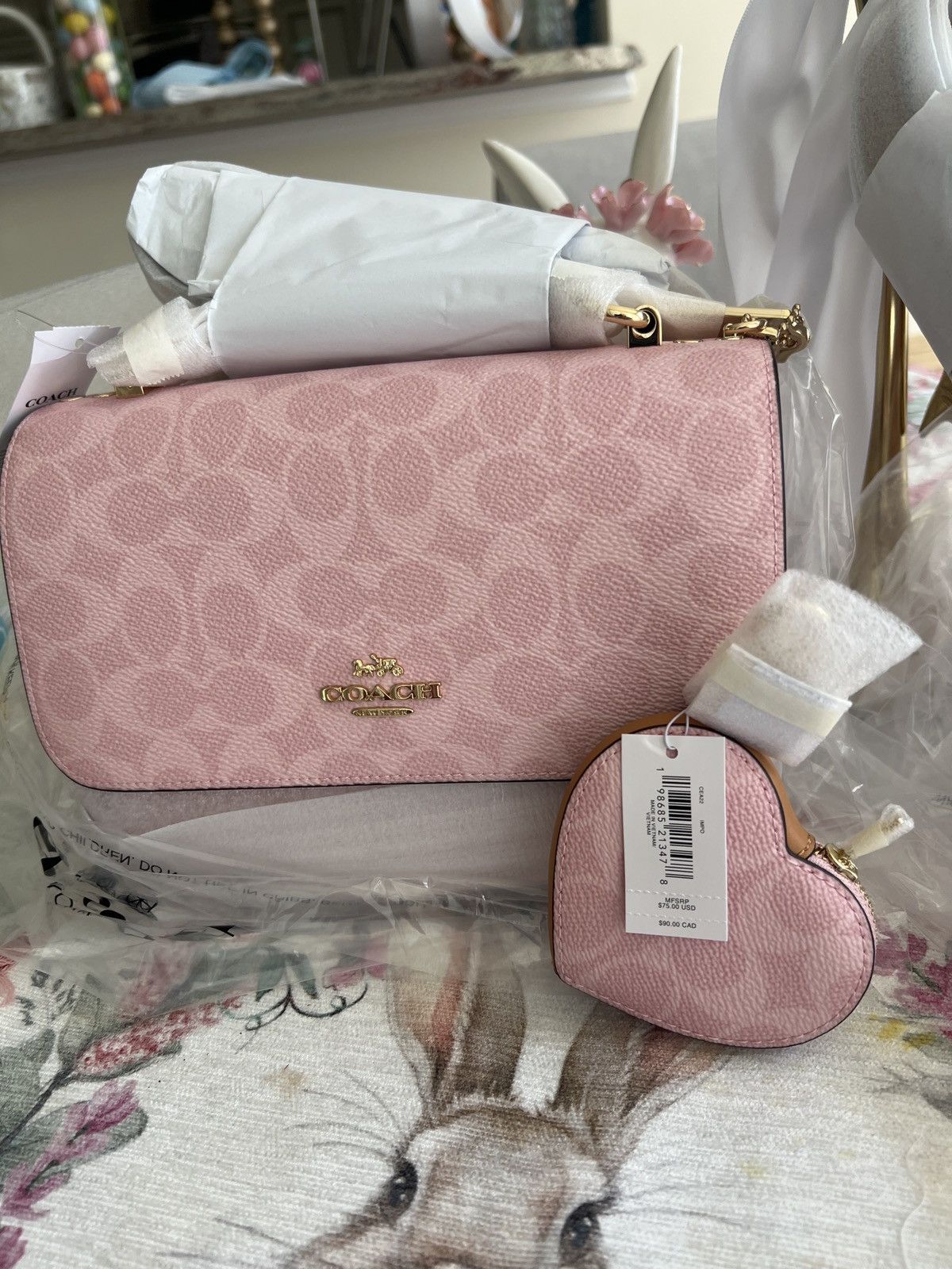 Coach Coach powder pink Klare bag heart charm 5 star seller Size ONE SIZE - 5 Thumbnail