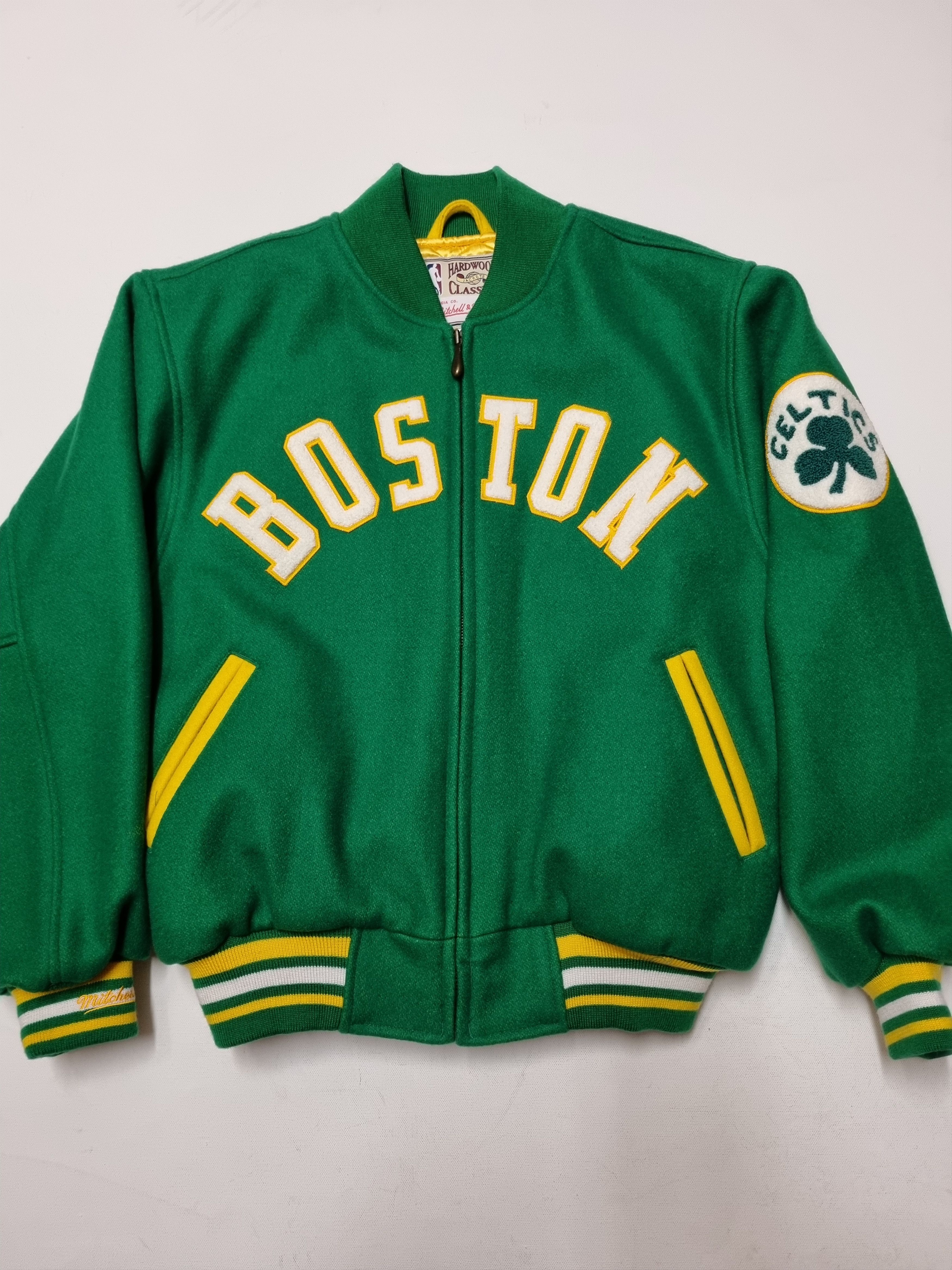 Mitchell and ness hot sale celtics wool jacket