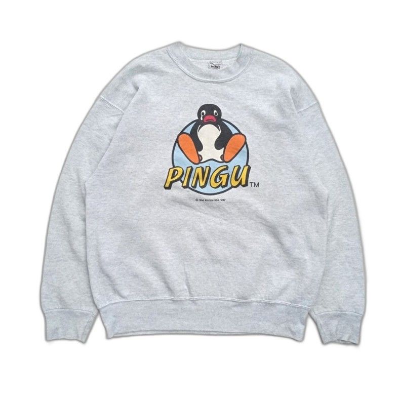 Fruit Of The Loom × Vintage 90s PINGU 1994 crewneck sweater cartoon Size US L / EU 52-54 / 3 - 1 Thumbnail