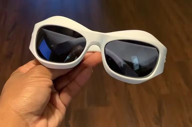 Jewelry × Vintage White Bubble Eye Dystopian Sunglasses Retro Cyber Archive Size ONE SIZE - 1 Thumbnail
