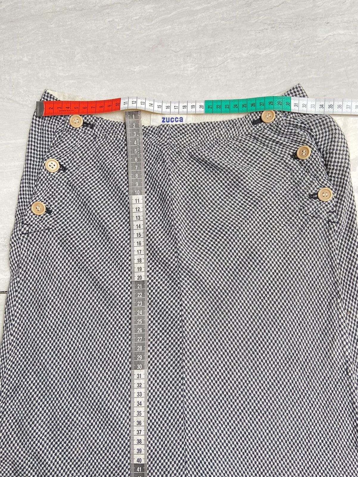 CABANE de ZUCCa × Issey Miyake × Zucca ZUCCA Motive Midi Skirt Size 22" - 3 Thumbnail