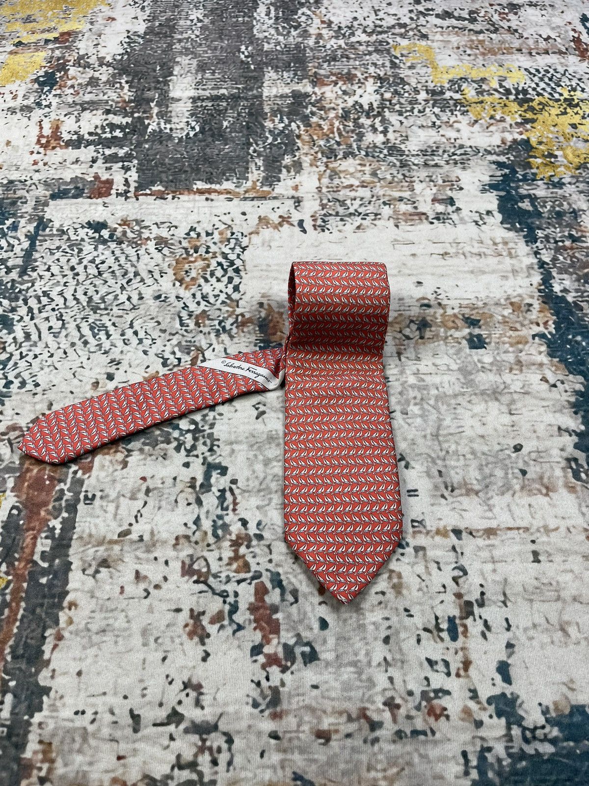 Salvatore Ferragamo VINTAGE SALVATORE FERRAGAMO SILK TIE Size ONE SIZE - 3 Thumbnail