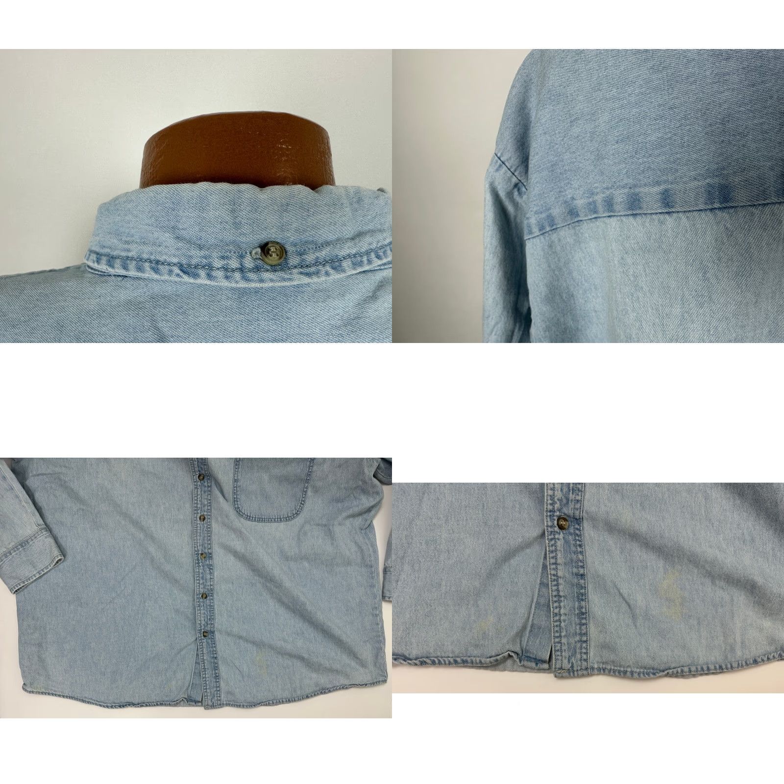 Vintage VINTAGE Rivers End Denim Shirt Men 3XL Harley-Davidson Owners Groups Button-Down Eagle Blue 90s Biker Hipster Outdoor NOD Mens Size US XXL / EU 58 / 5 - 8 Thumbnail