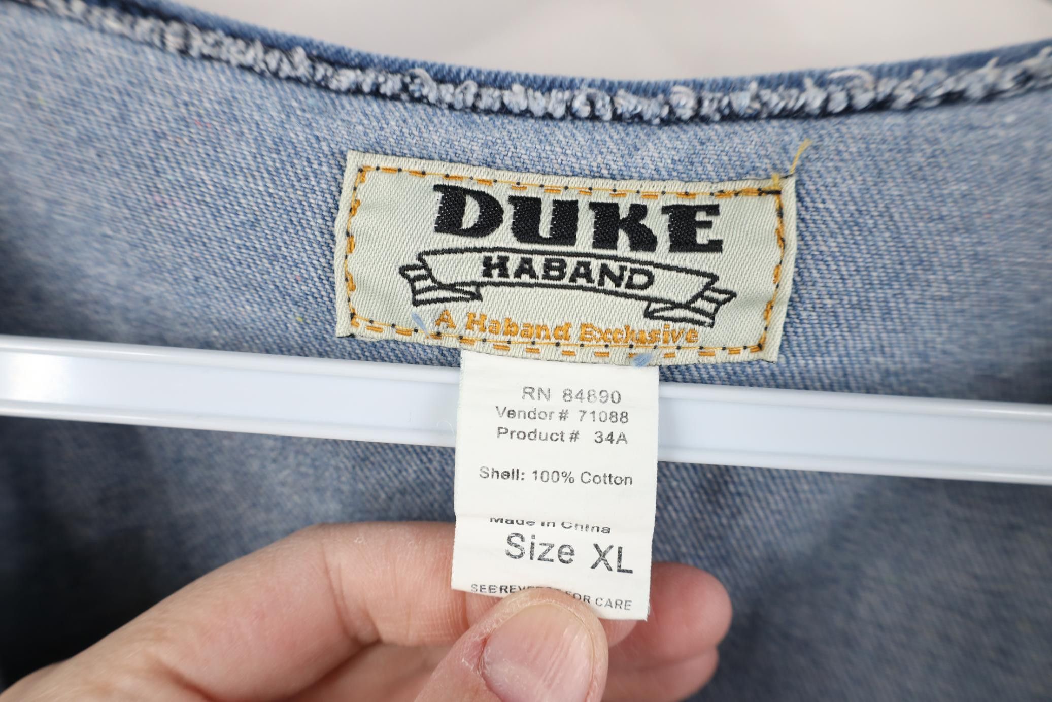 Vintage Vintage 90s Streetwear Western Cowboy Denim Jean Vest Jacket Size US XL / EU 56 / 4 - 8 Thumbnail
