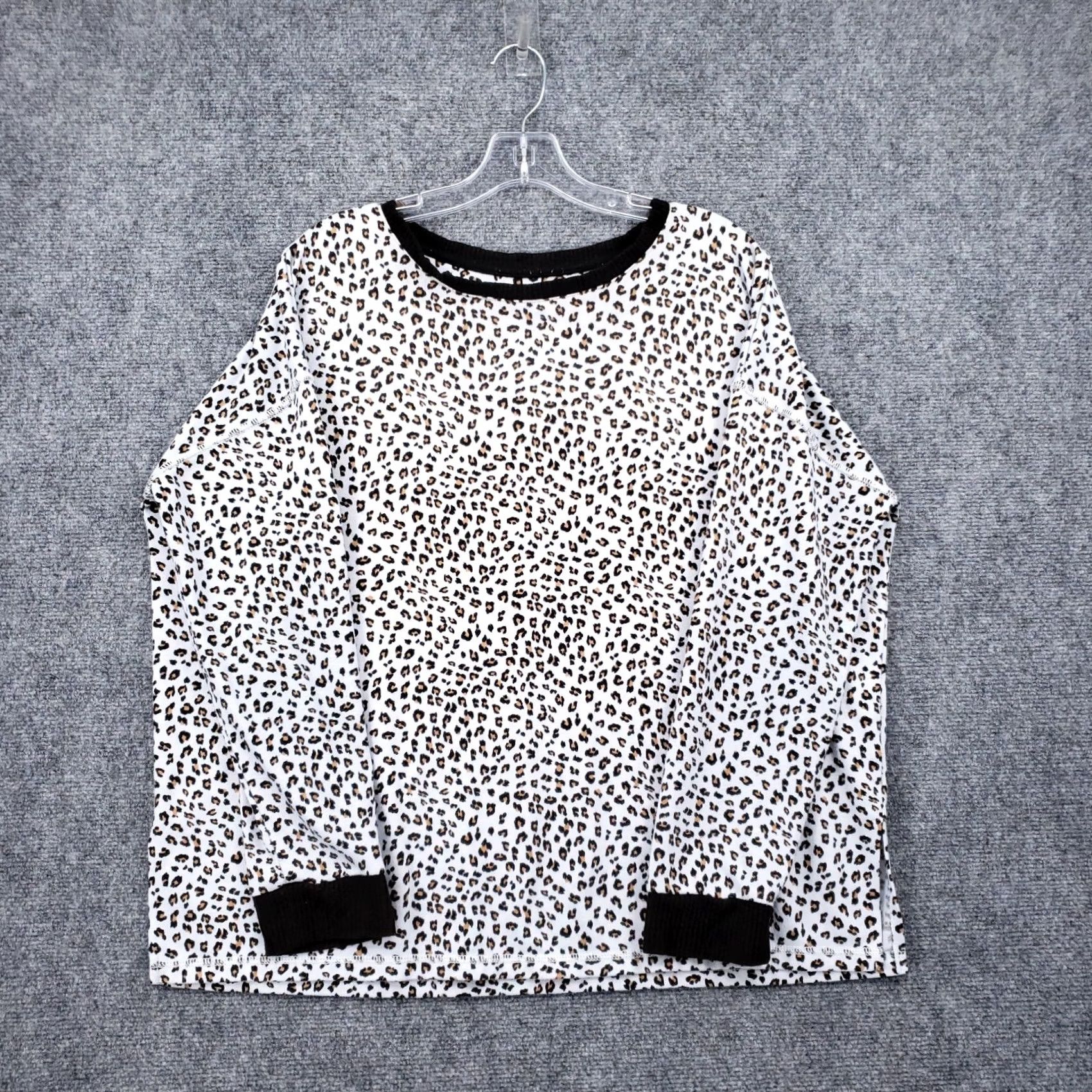 Donna Karan Donna Karan Sleepshirt Womens M Medium White Leopard Sleepwear Lounge Pullover Size M / US 6-8 / IT 42-44 - 2 Thumbnail